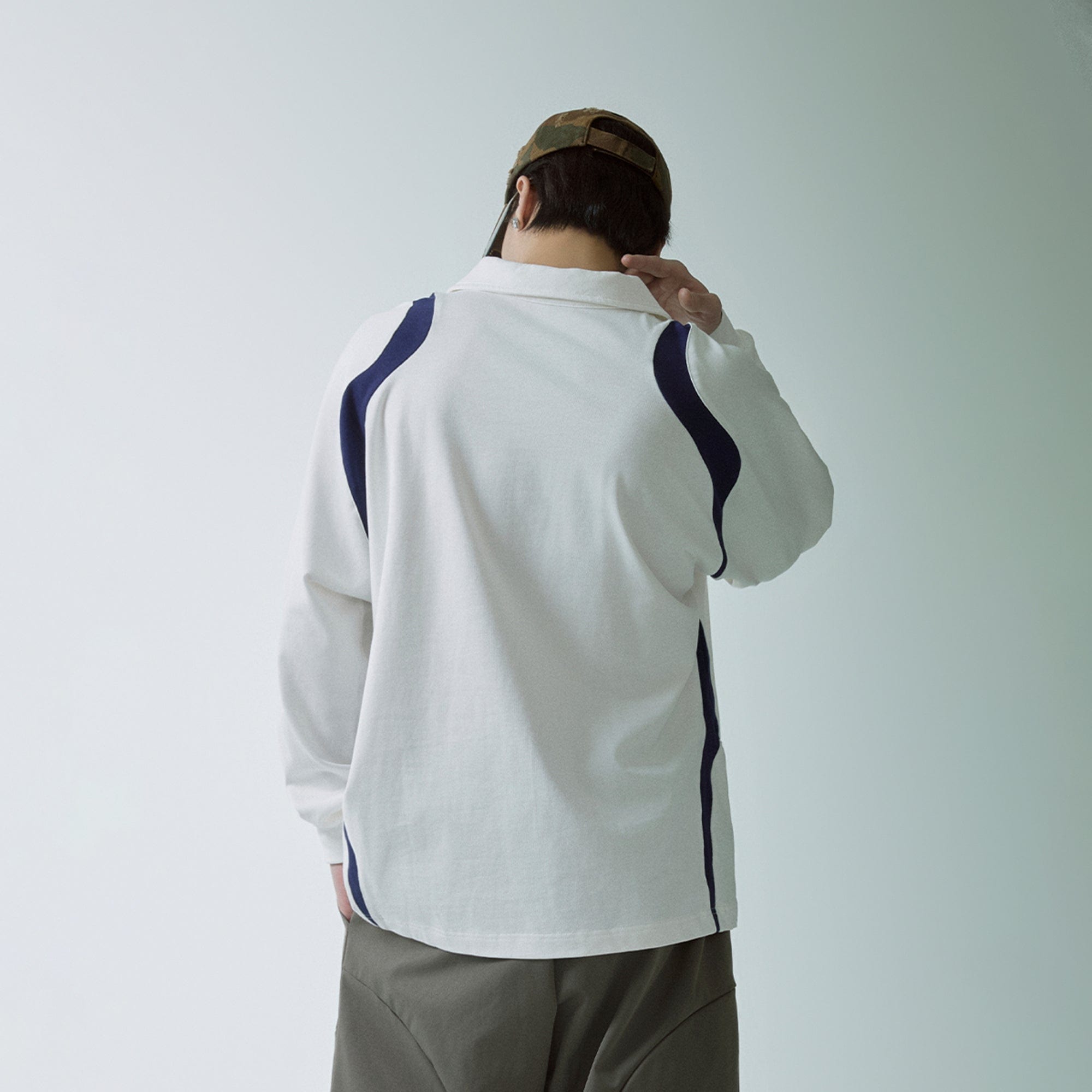 F2CE Retro Deconstructed Raglan Long-Sleeve Tee-L/S Tee-S-Black-Free Shipping Leatheretro