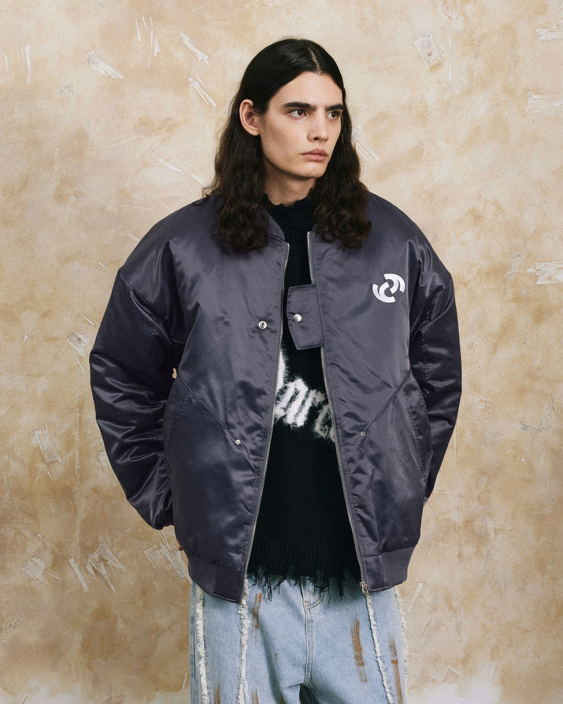 OVDY Modern Big-pocket Cotton-Padded Baseball Jacket-Jacket-S-Gray-Free Shipping Leatheretro