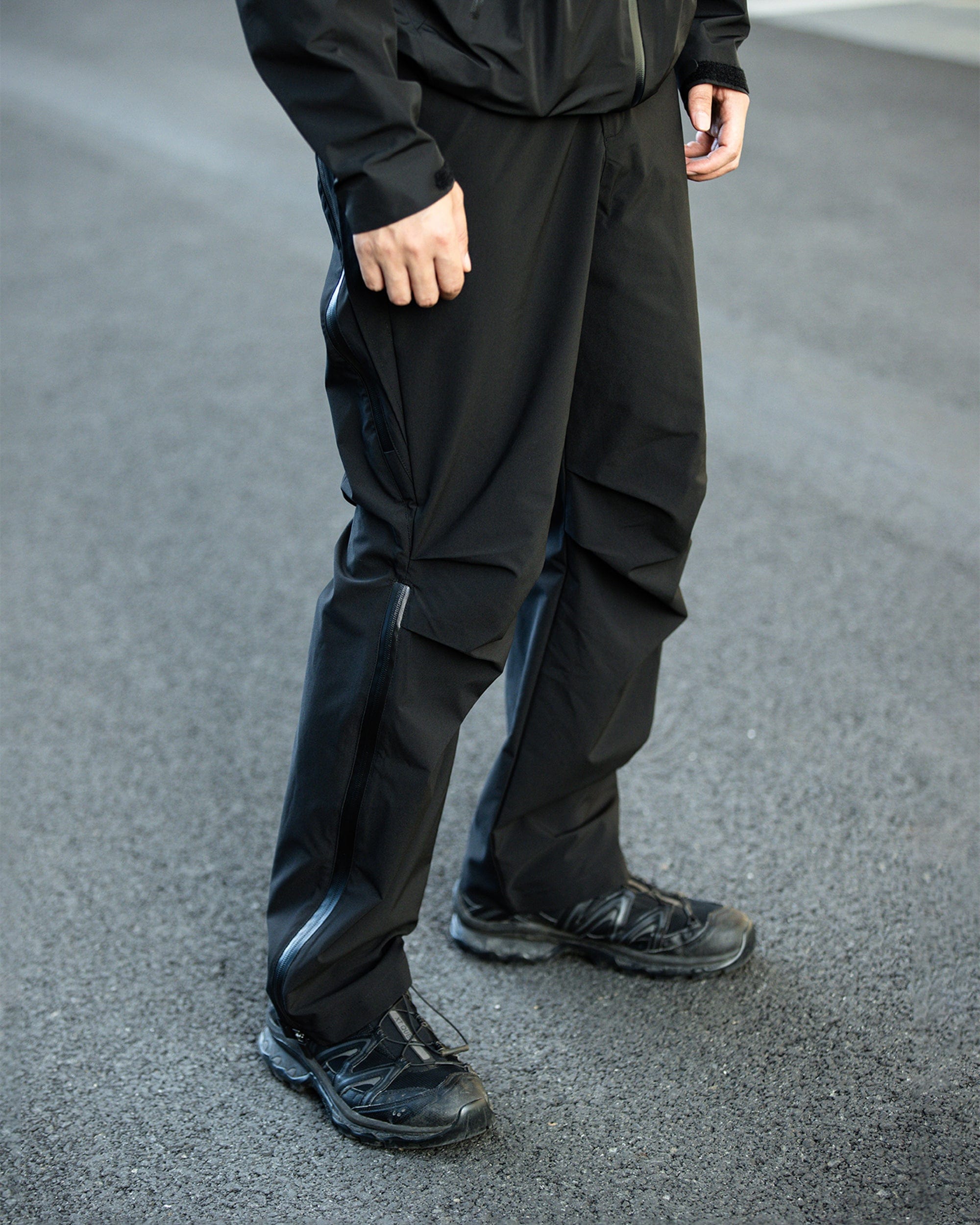 ENSHADOWER Modern Pleated City Pants-Pants-S-Free Shipping Leatheretro