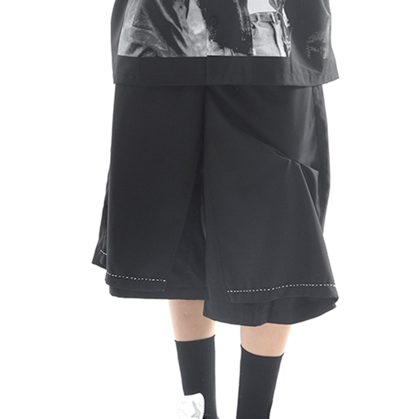MIICHOUS Essential Pleated Oversize Shorts-Shorts-S-Grey-Free Shipping Leatheretro