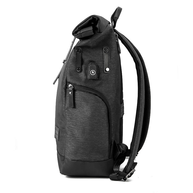 Black Functional Water Proof Backpack for Outdoor Traveling 1703-Backpack-Black-Free Shipping Leatheretro