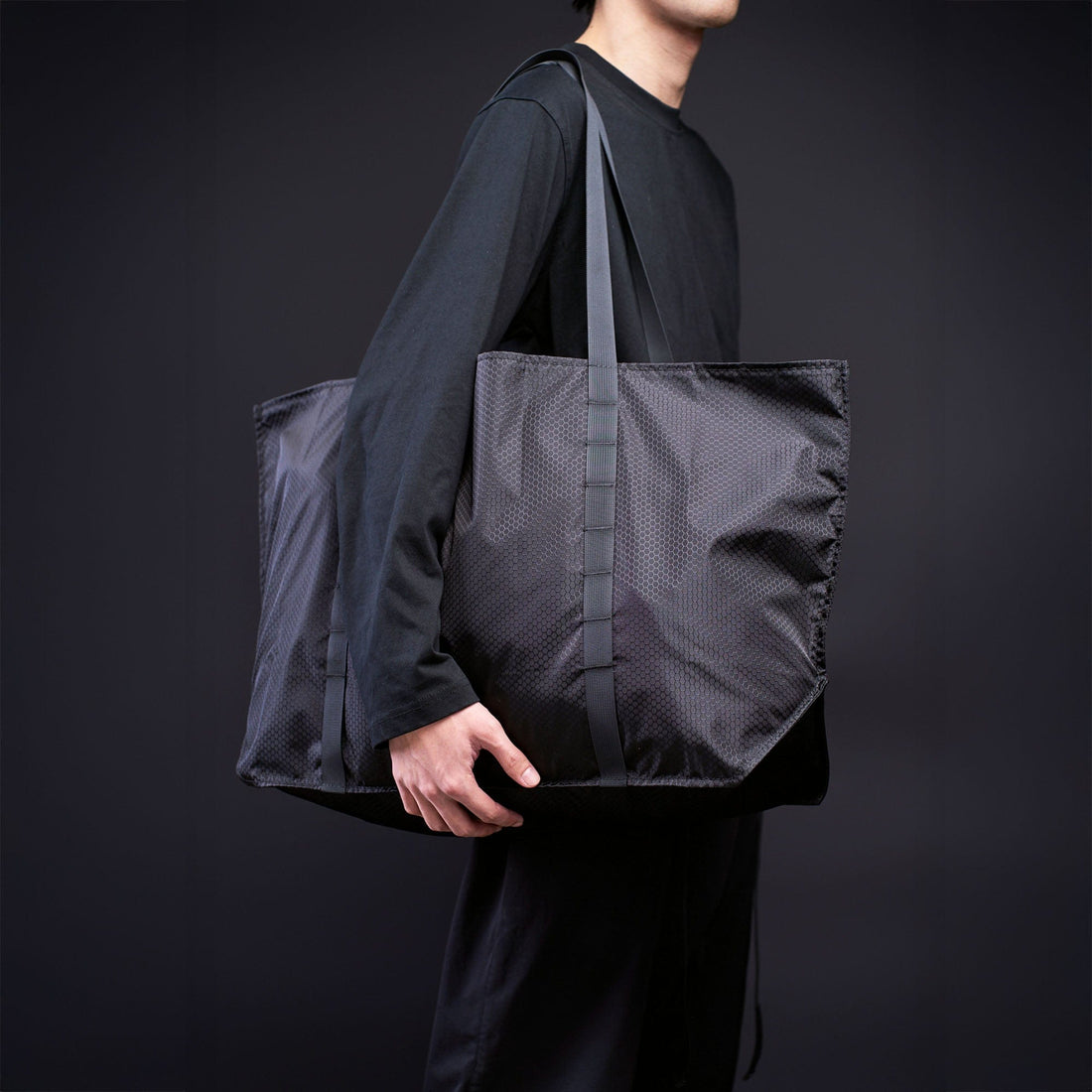 OVERCLOCK ROAM Foldable Ripstop Utility Tote Bag-Bag-Black-Free Shipping Leatheretro