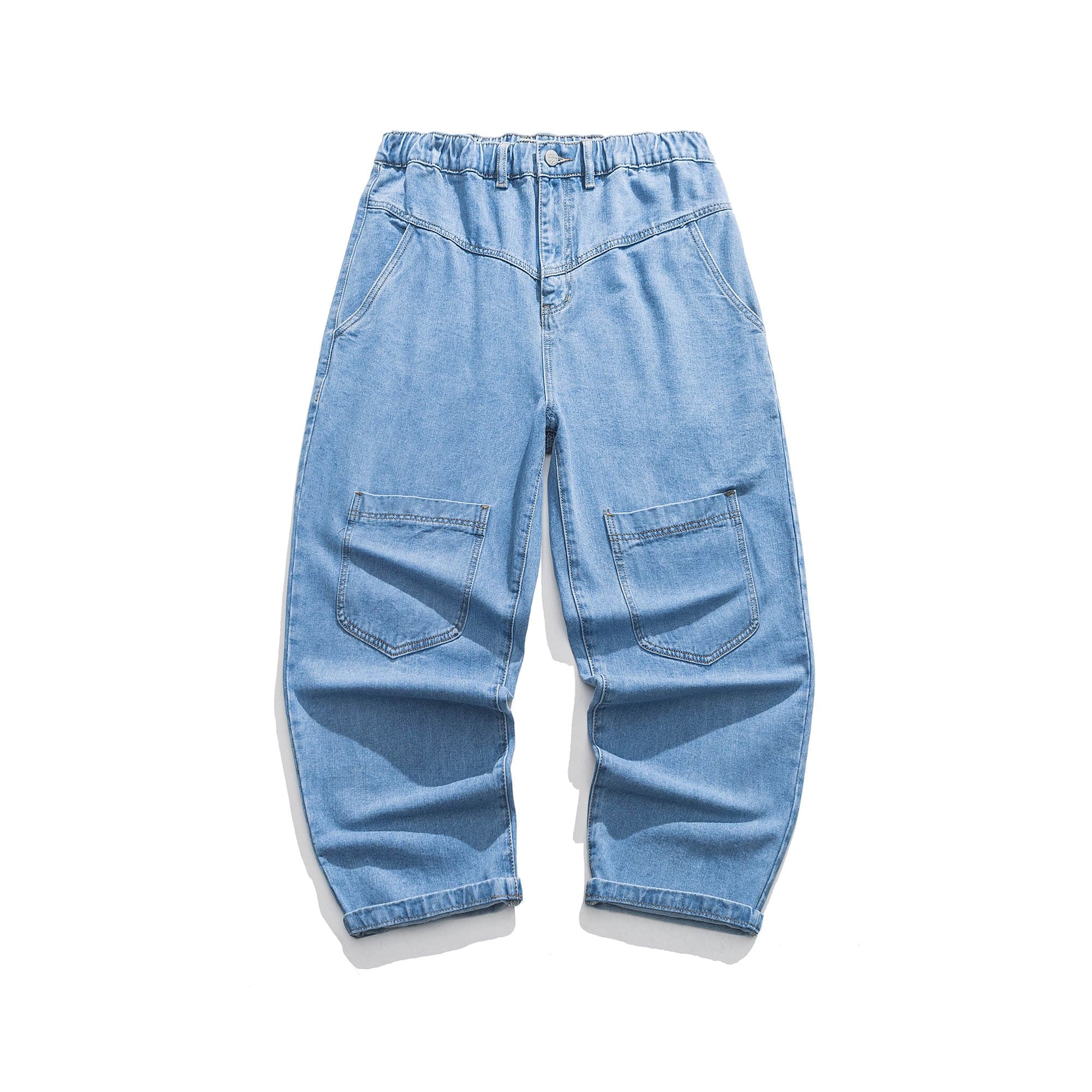 ME DA IGUAL Retro Washed Paneled Jeans-Jeans-M-Free Shipping Leatheretro