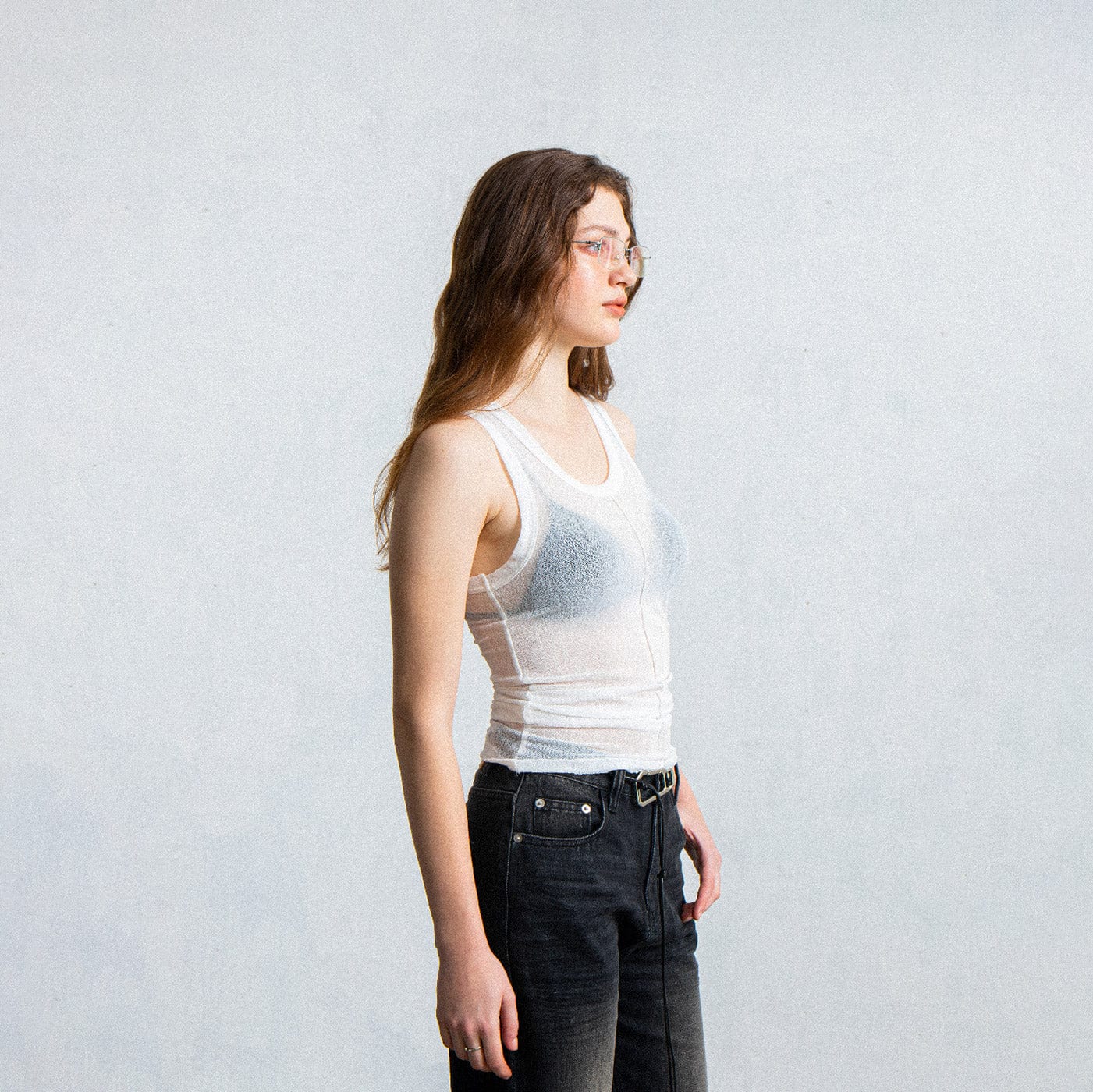 LEONSENSE Fog Tank Top White-Tank Top-XS-Free Shipping Leatheretro