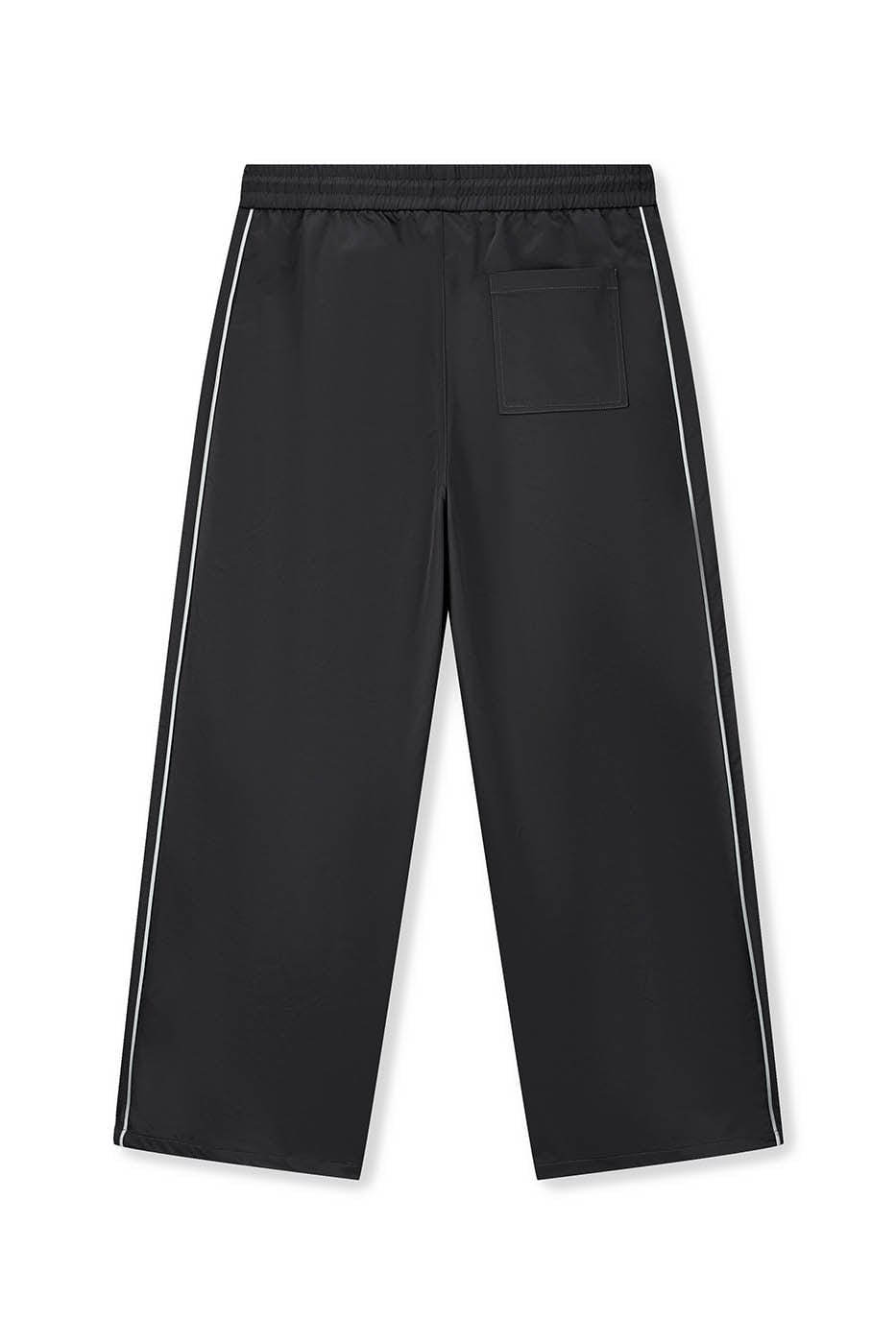 BONELESS Paneled Crinkled Parachute Pants-Pants-S-Black-Free Shipping Leatheretro
