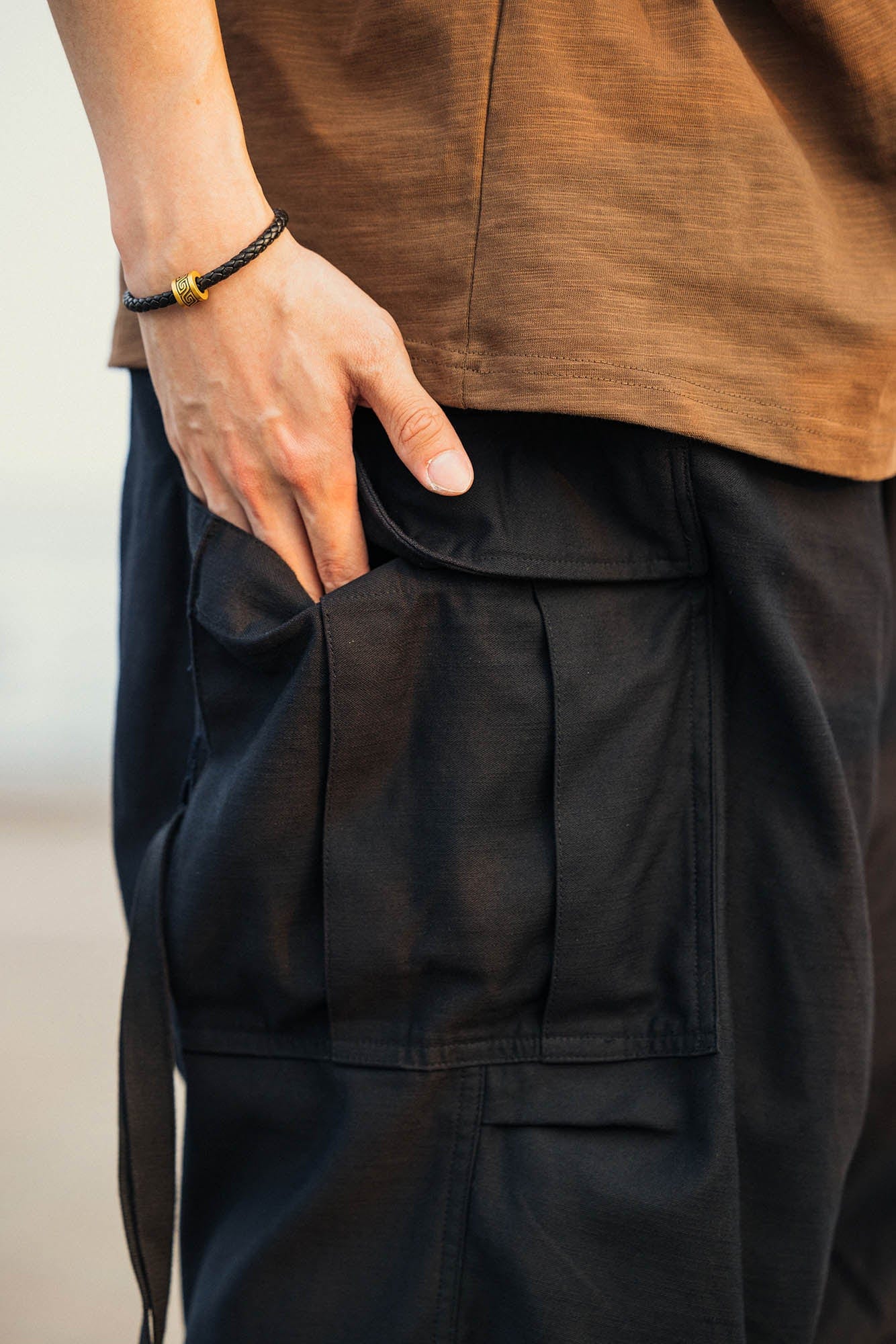 BANANA CLUB Multi-Pocket Strap M51 Cargo Pants-Pants-S-Black-Free Shipping Leatheretro