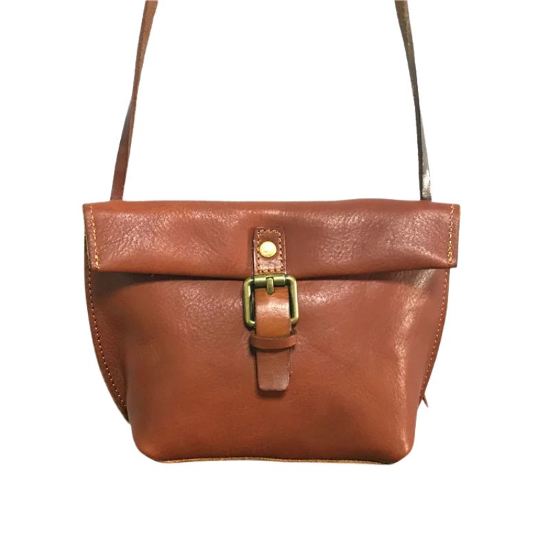 Genuine Leather Crossbody Bag Retro Small Messenger Purse-Handbags-Coffee-Free Shipping Leatheretro