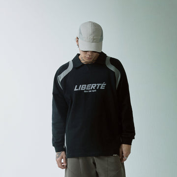 F2CE Retro Deconstructed Raglan Long-Sleeve Tee-L/S Tee-S-Black-Free Shipping Leatheretro