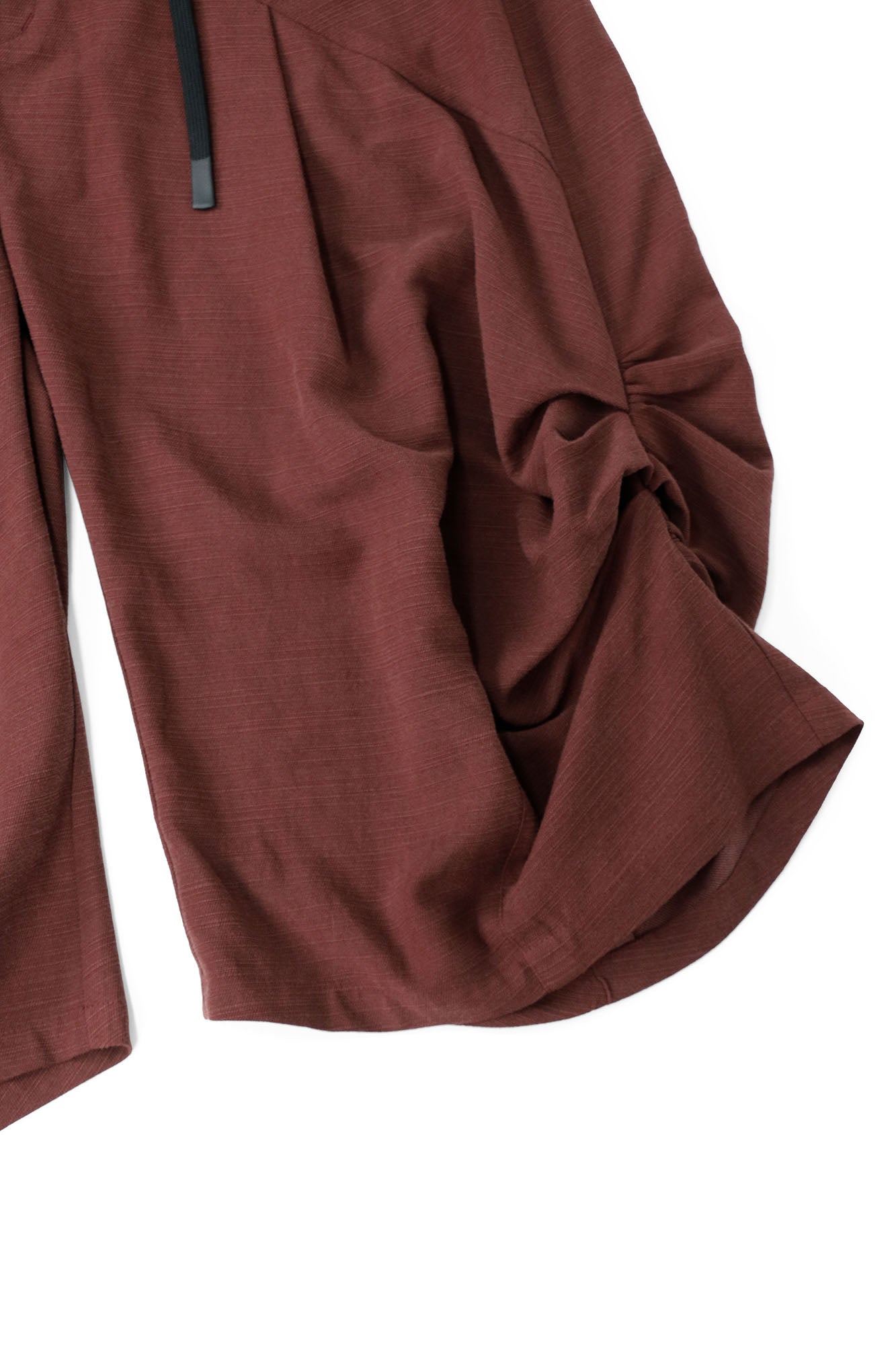 RELABEL Ruched Tencel-Acetate Oversized Shorts-Shorts-XS-Black-Free Shipping Leatheretro