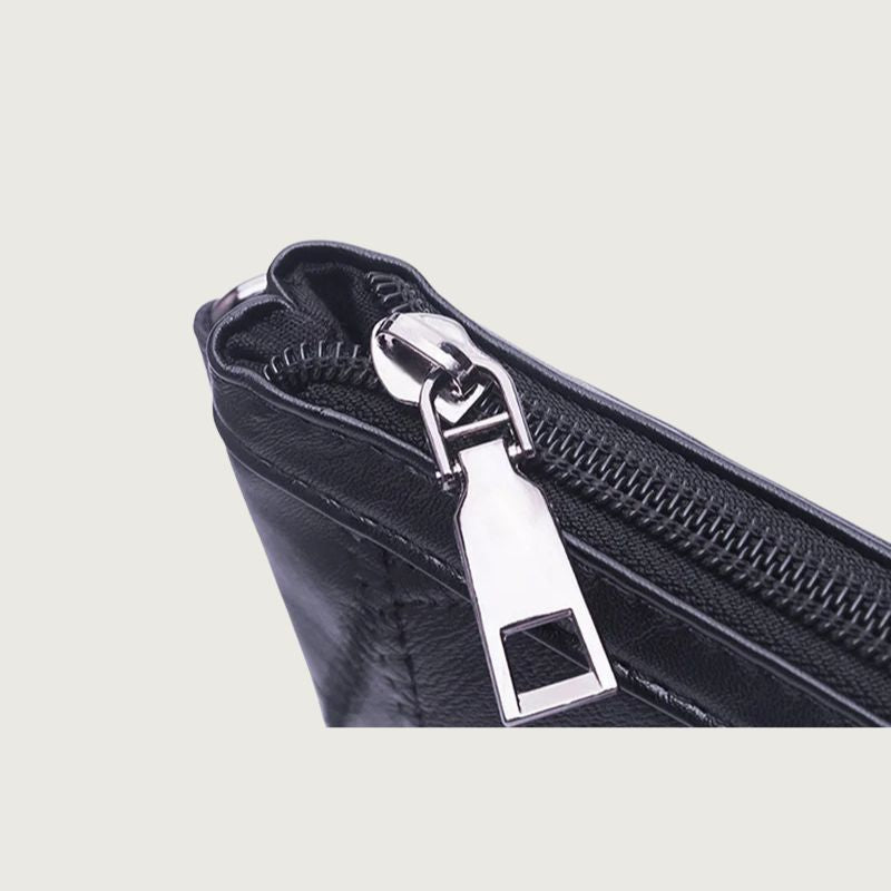 Women’s Black Rivet Shoulder Bag – Small Crossbody Messenger Handbag-Handbags-Black-Free Shipping Leatheretro
