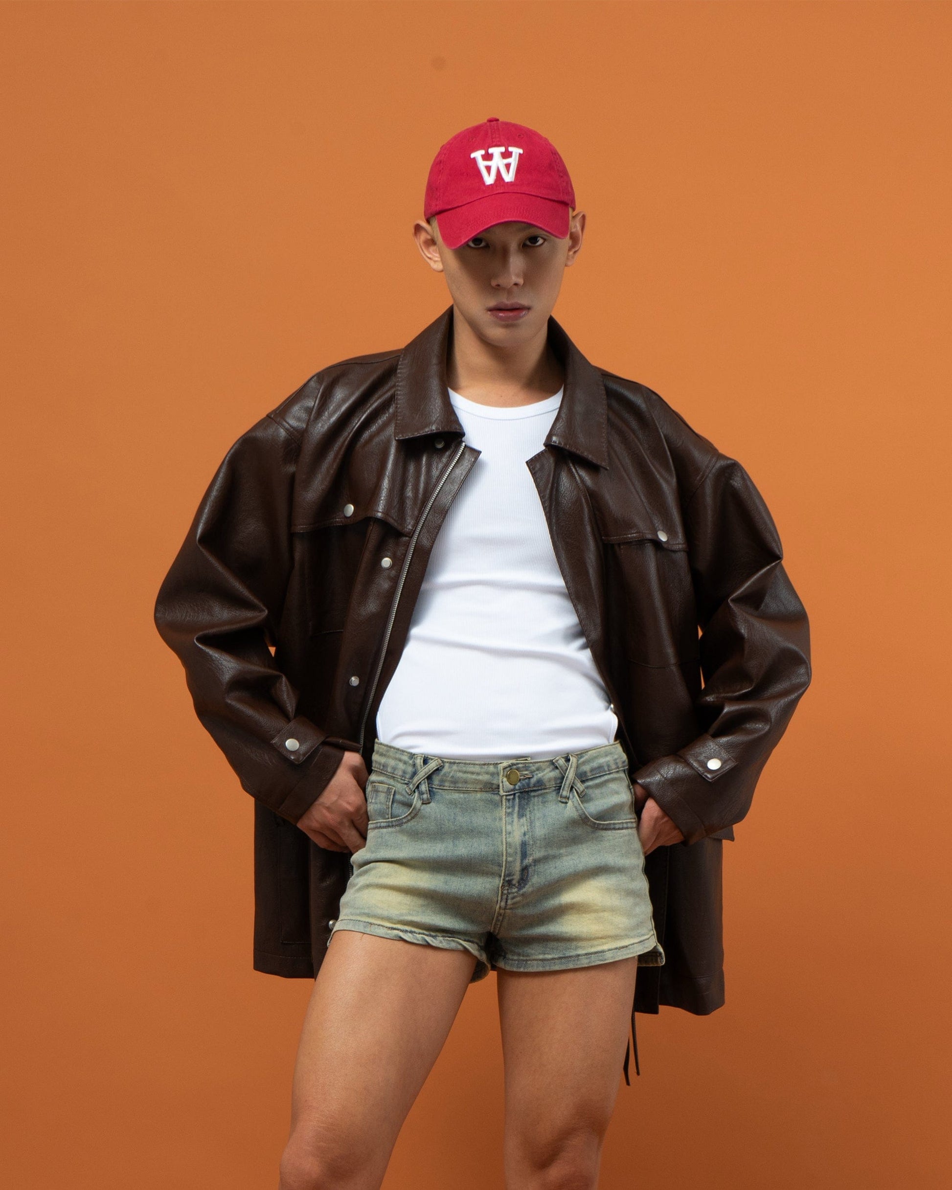 CLP Big Pocket Oversized Faux Leather Jacket-Jacket-S-Free Shipping Leatheretro