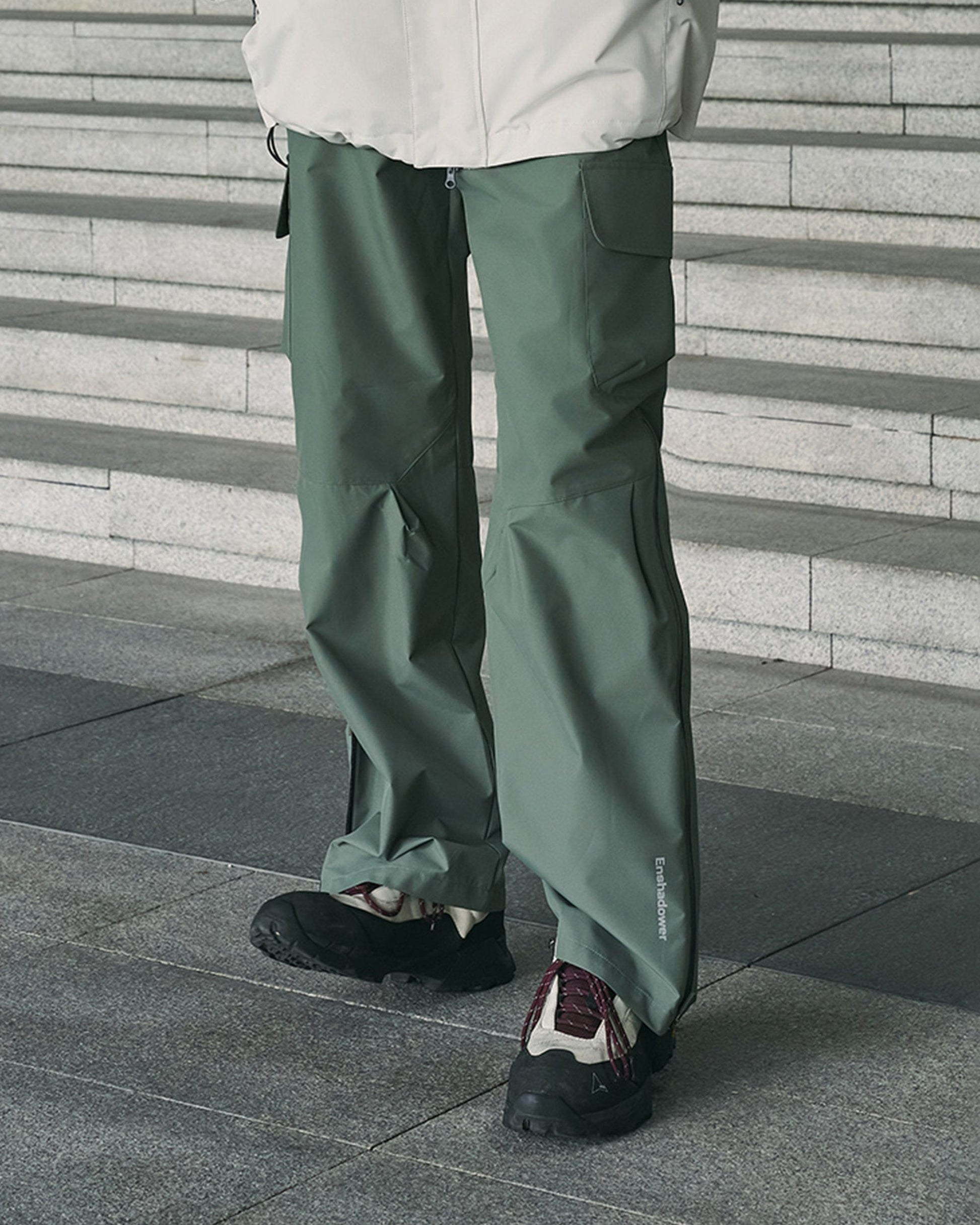 ENSHADOWER Waterproof Pleated Spliced Multi-pocket Pants-Pants-S-Black-Free Shipping Leatheretro