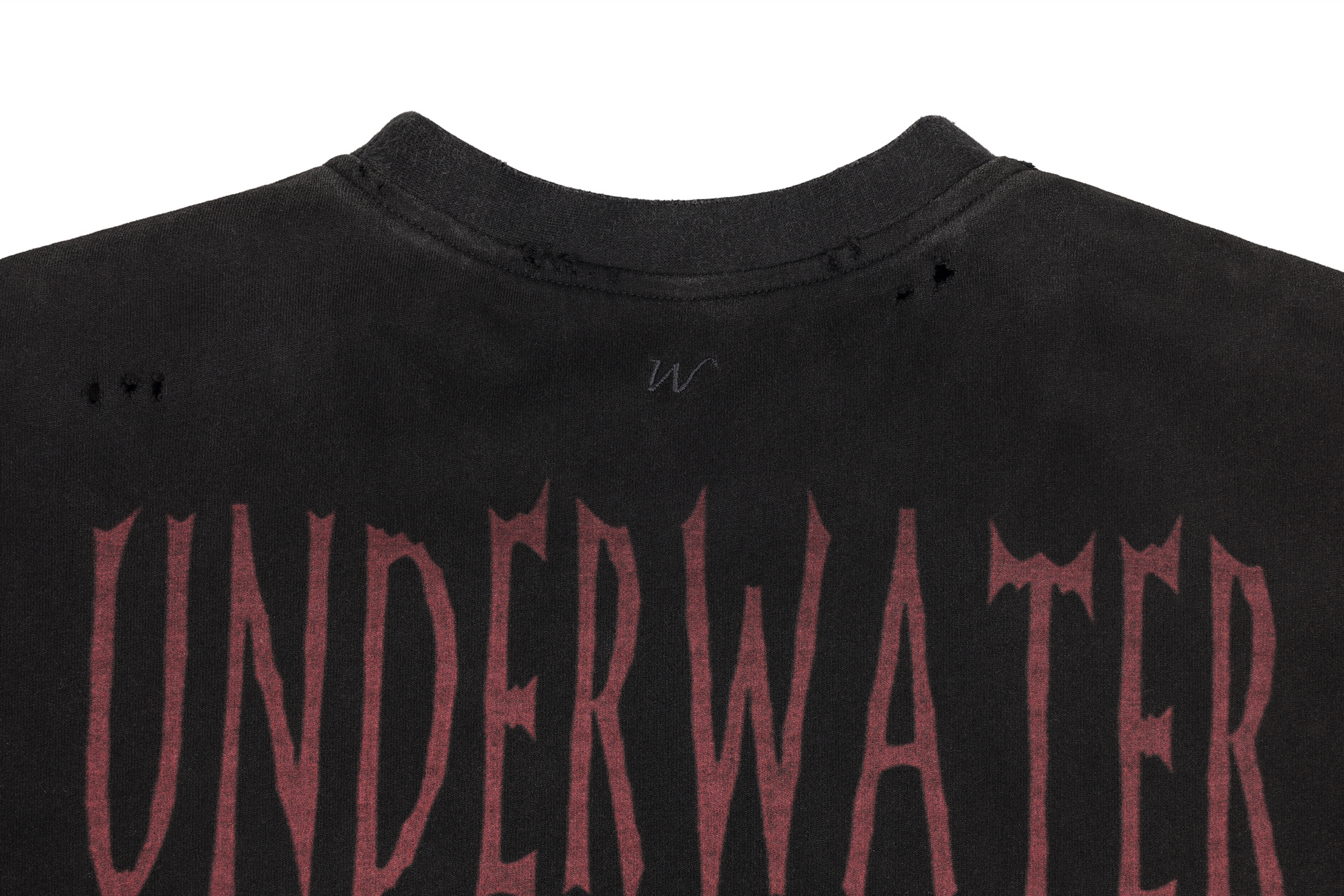 UNDERWATER Washed Distressed Graphic T-Shirt-T Shirt-S-Free Shipping Leatheretro