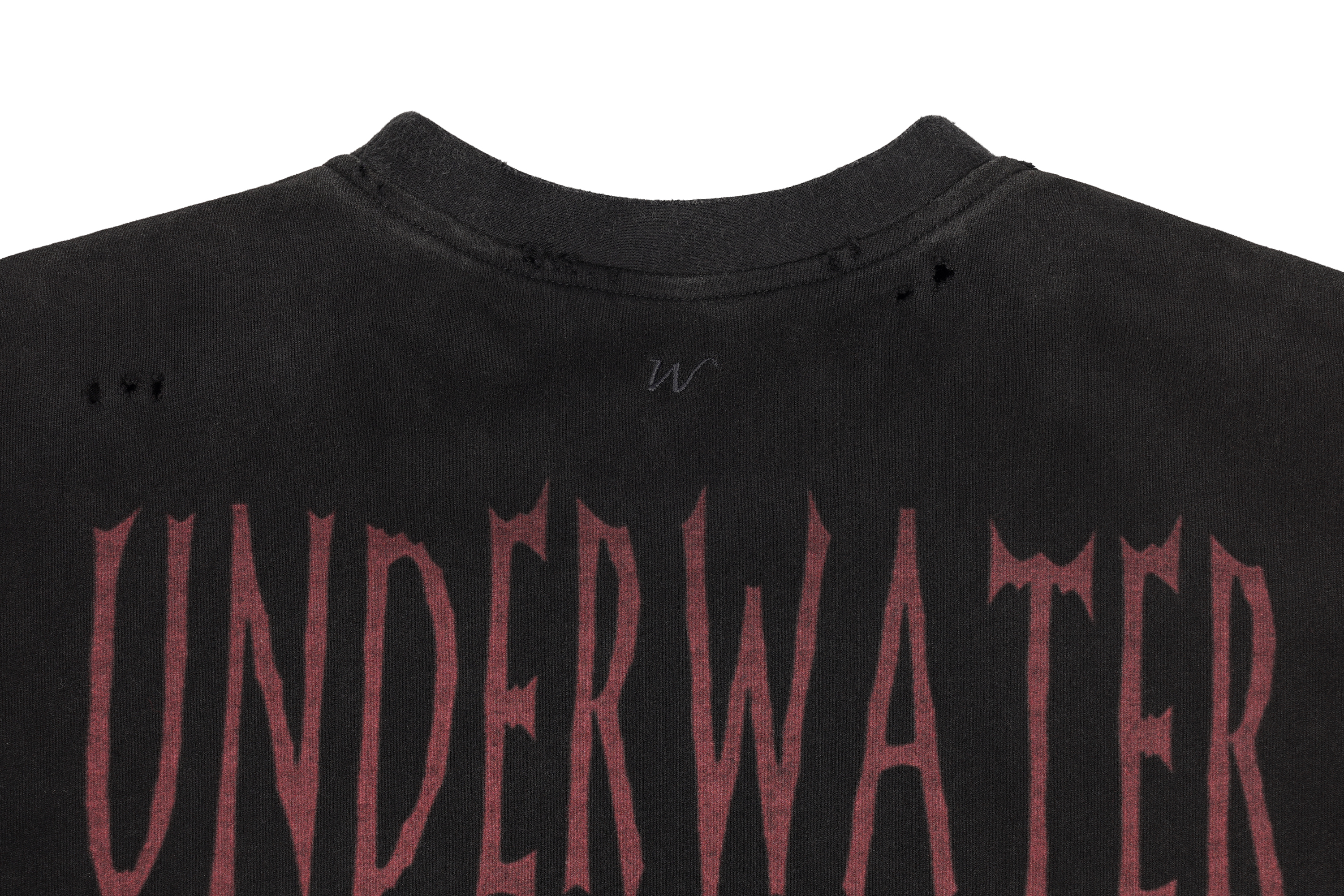 UNDERWATER Washed Distressed Graphic T-Shirt-T Shirt-S-Free Shipping Leatheretro