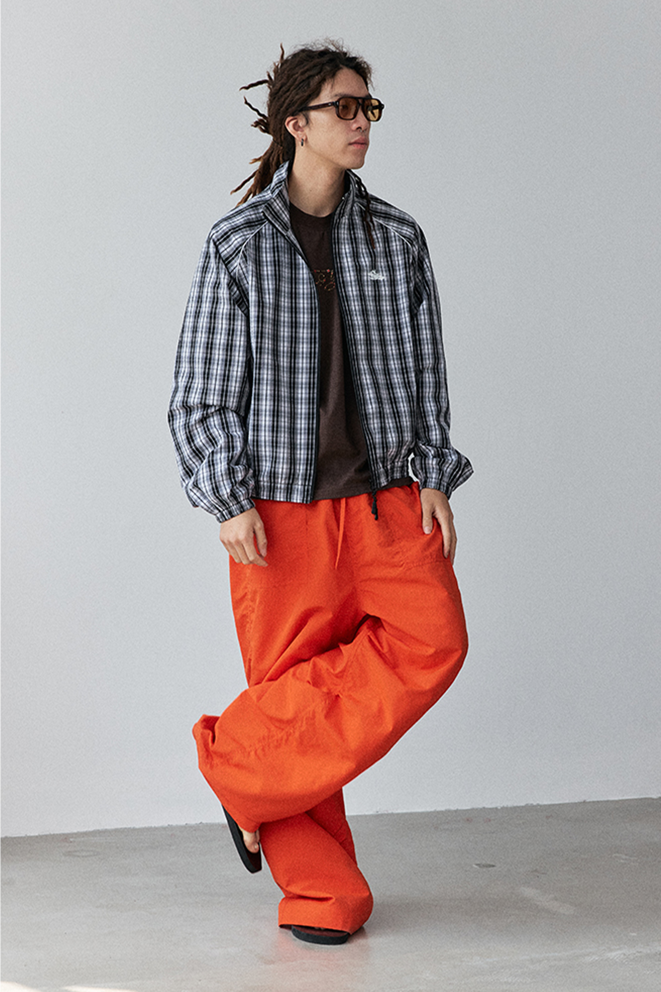 NIANJIUYIKOUER Nylon Paratrooper Straight-Leg Pants-Pants-XS-Orange-Free Shipping Leatheretro