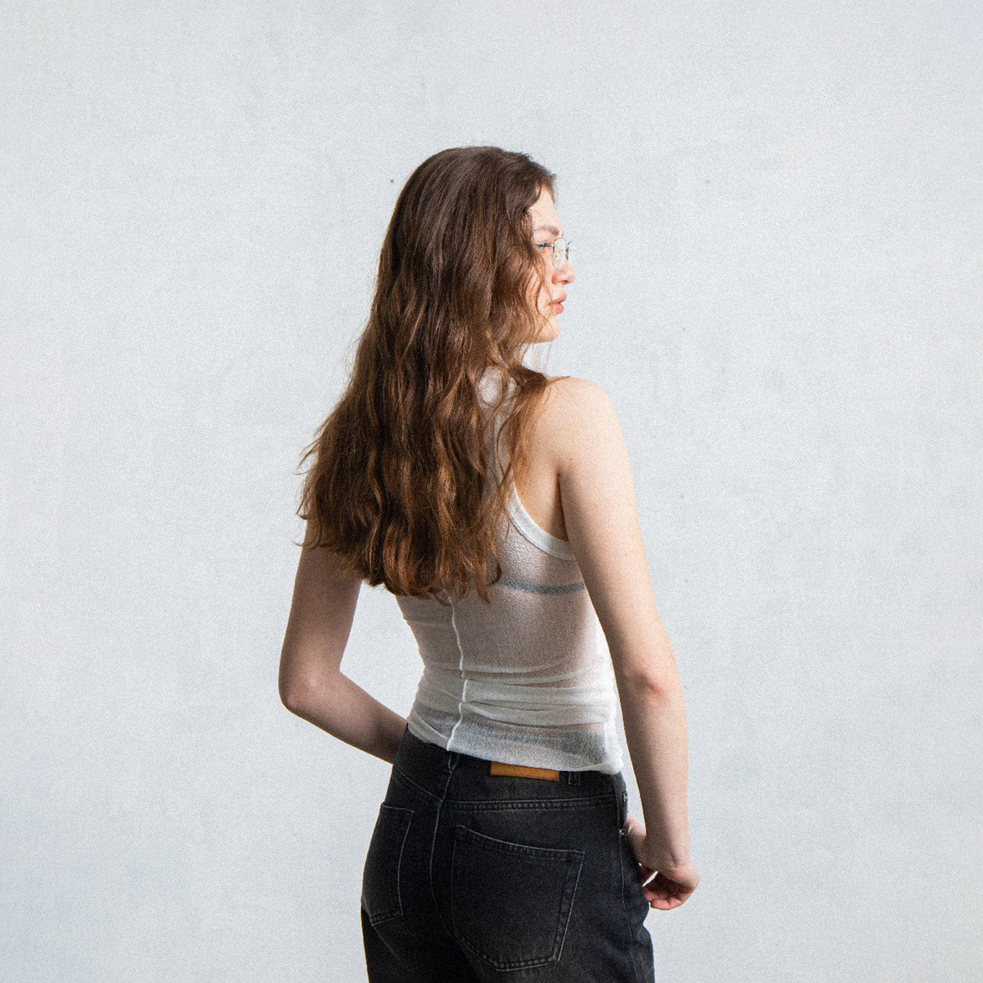 LEONSENSE Fog Tank Top White-Tank Top-XS-Free Shipping Leatheretro