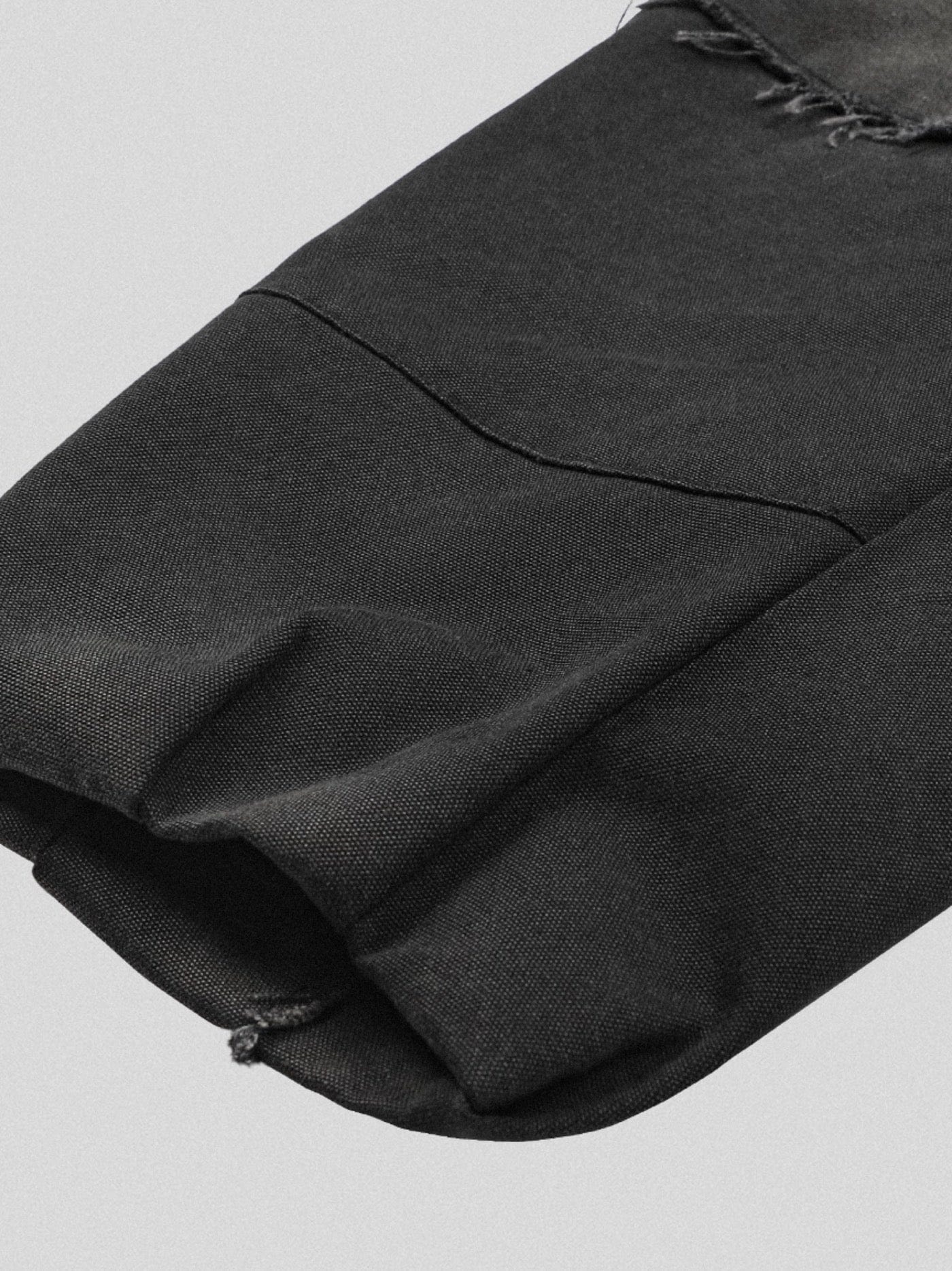 UNDERWATER Raw-Edge Spliced Rivet Jacket-Jacket-S-Free Shipping Leatheretro