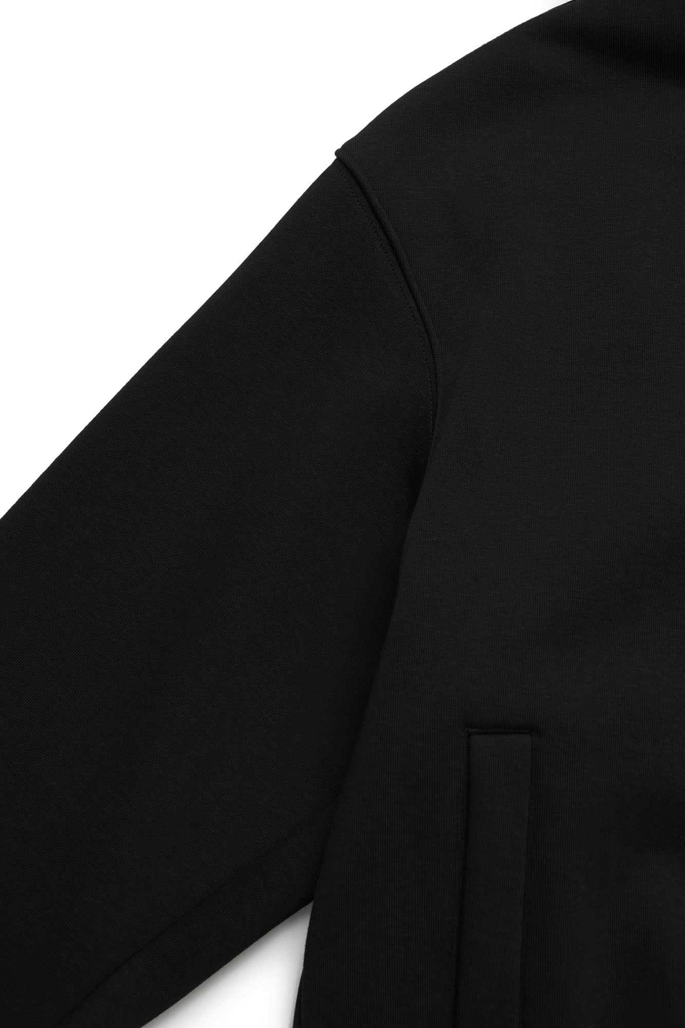 OKAYTHXBYE Essential Sherpa-Lined Boxy Zip Hoodie-Jacket-S-Dark Gray-Free Shipping Leatheretro