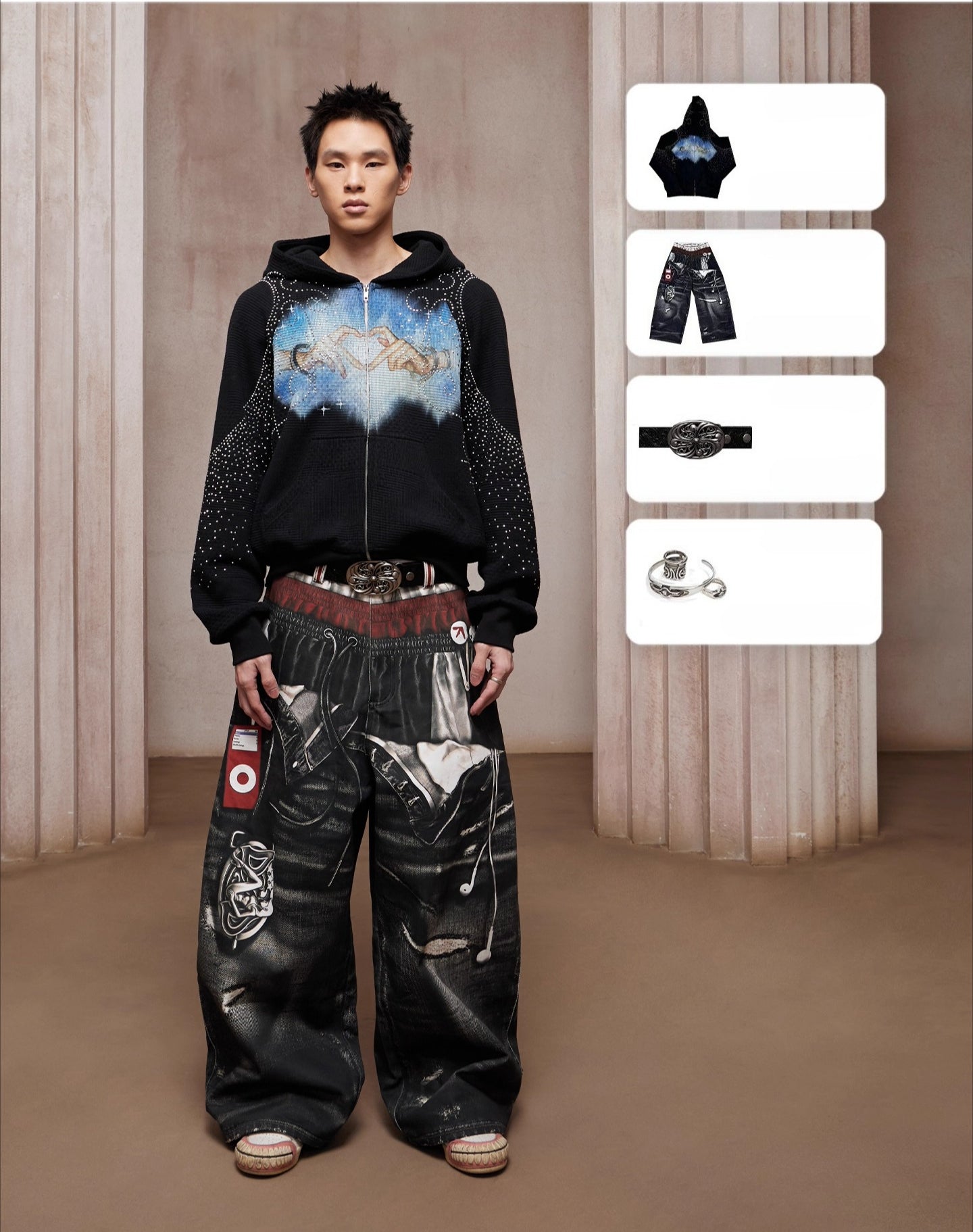 DND4DES Retro Honeysuckle Pattern Custom Buckel-As Photo-110cm-Free Shipping Leatheretro