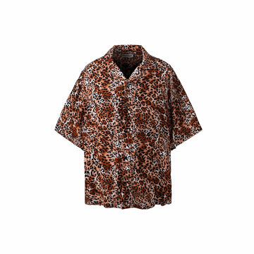 ME DA IGUAL Classic Leopard Full-Print Half Shirt-Half shirt-M-Free Shipping Leatheretro