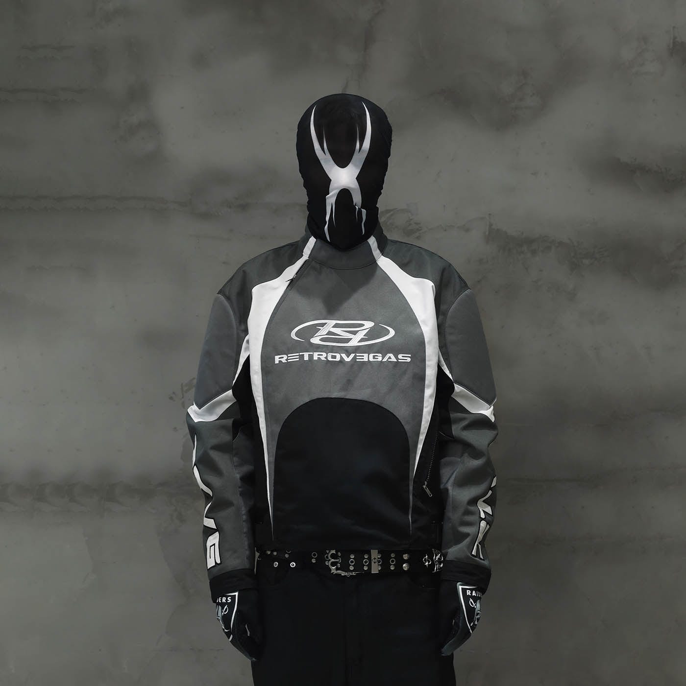 RTVG Modern Spliced Raglan Racing Pullover-Jacket-M-Free Shipping Leatheretro