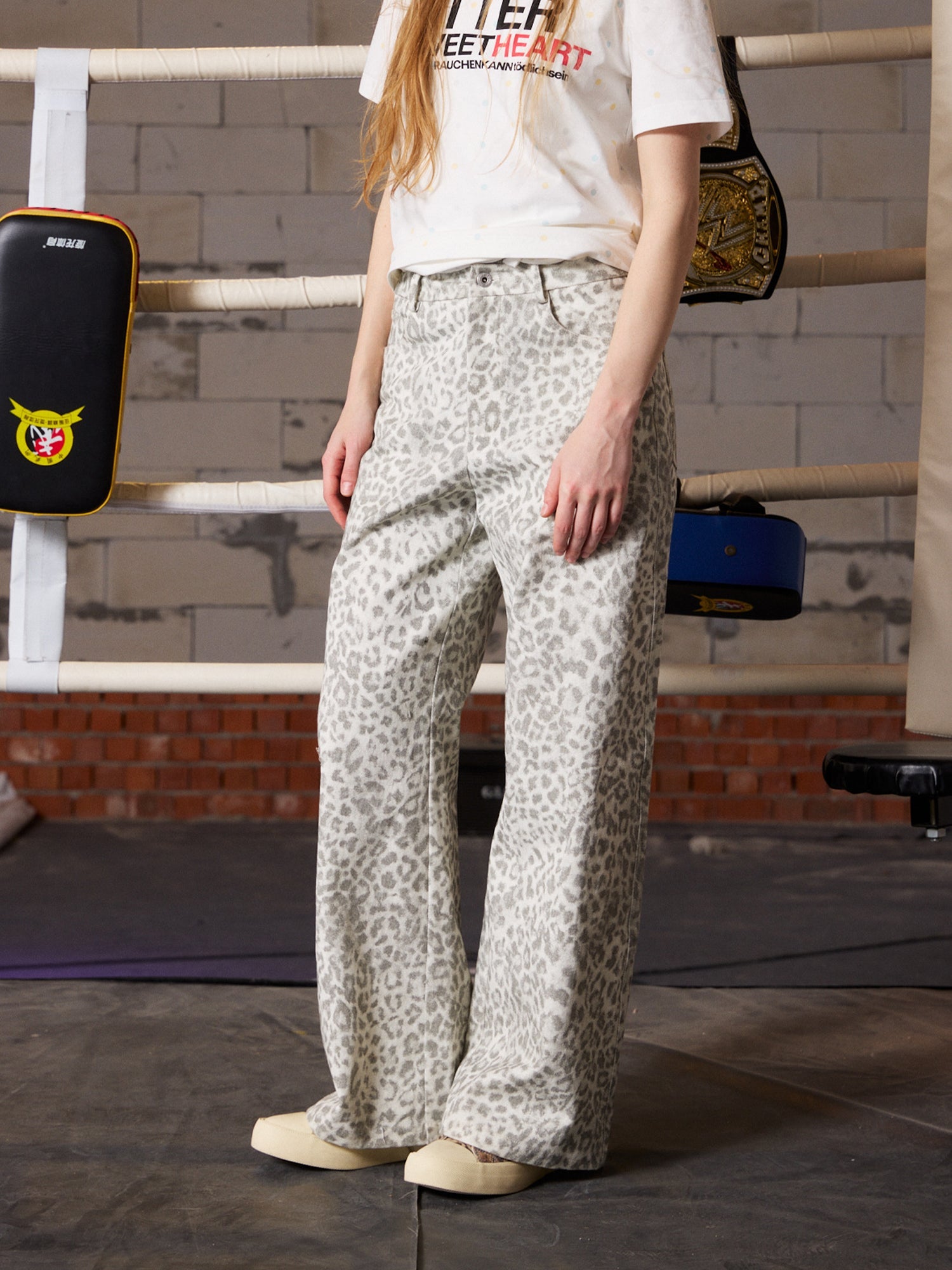 DONSMOKE Leopard Loose-Fit Jeans-Pants-S (Preorder)-Free Shipping Leatheretro