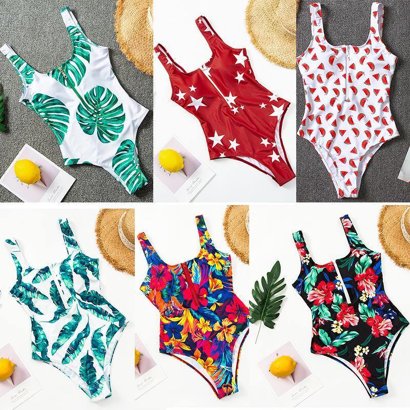 One Piece Summer Beach Swimsuits-Women Swimwear-1-S-Free Shipping Leatheretro