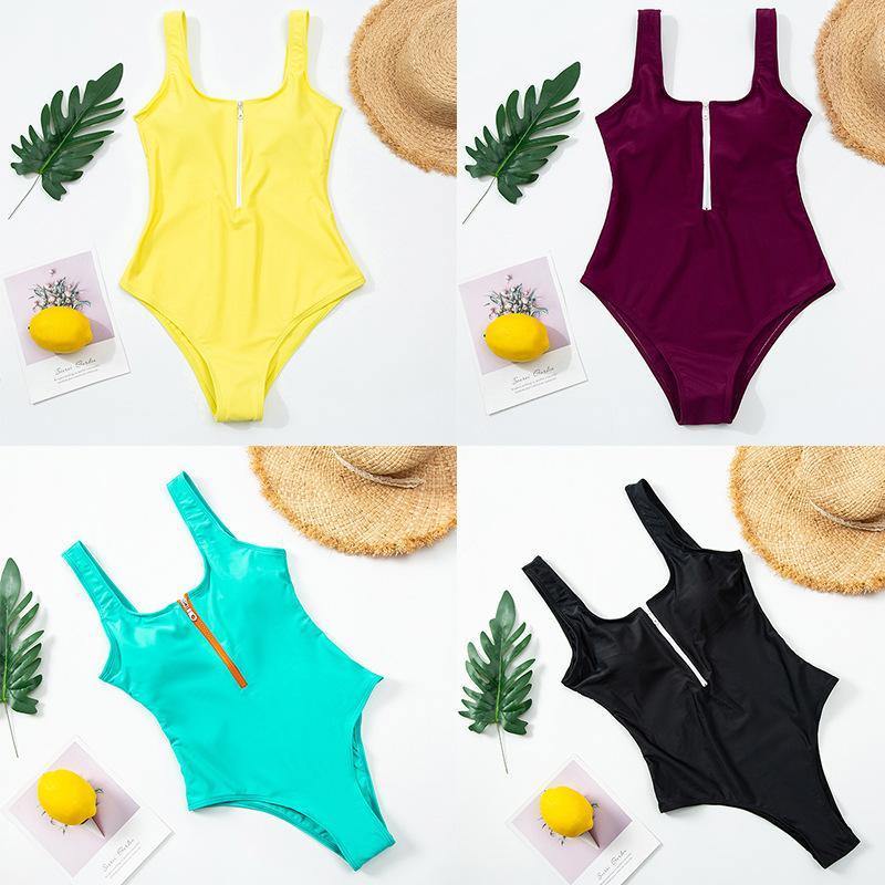 One Piece Summer Beach Swimsuits-Women Swimwear-1-S-Free Shipping Leatheretro