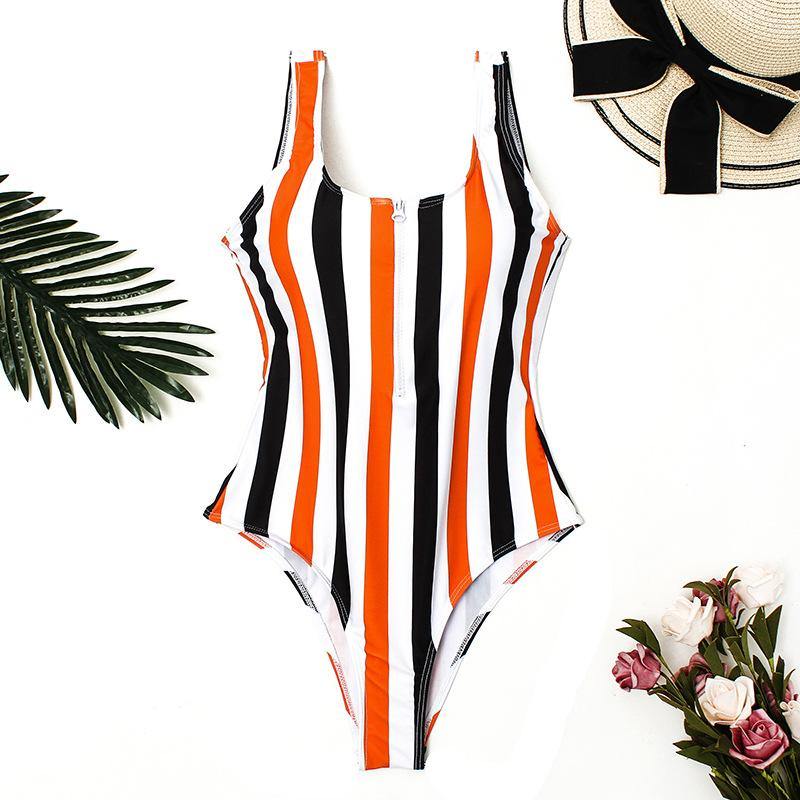 One Piece Summer Beach Swimsuits-Women Swimwear-3-S-Free Shipping Leatheretro