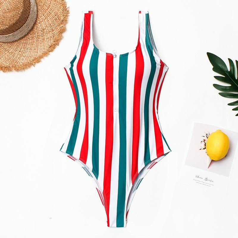 One Piece Summer Beach Swimsuits-Women Swimwear-5-S-Free Shipping Leatheretro