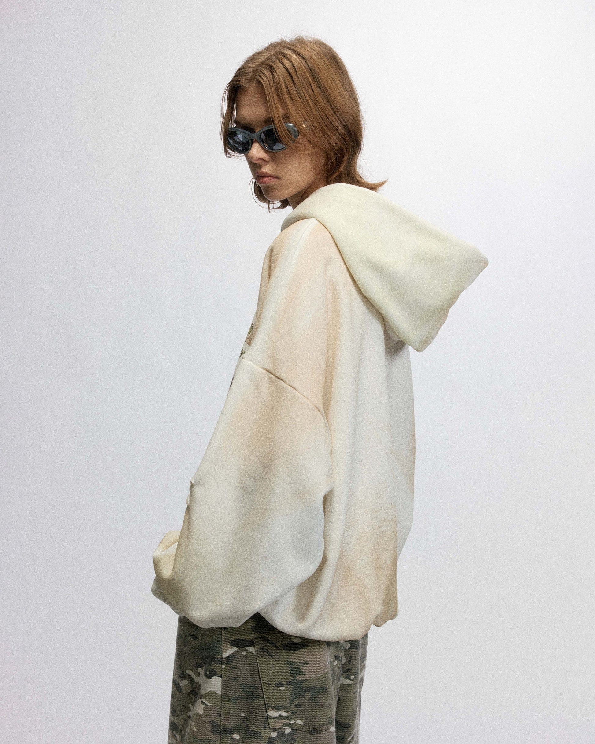 OVDY The Game Distressed Hoodie-Hoodie-S-Grey-Free Shipping Leatheretro