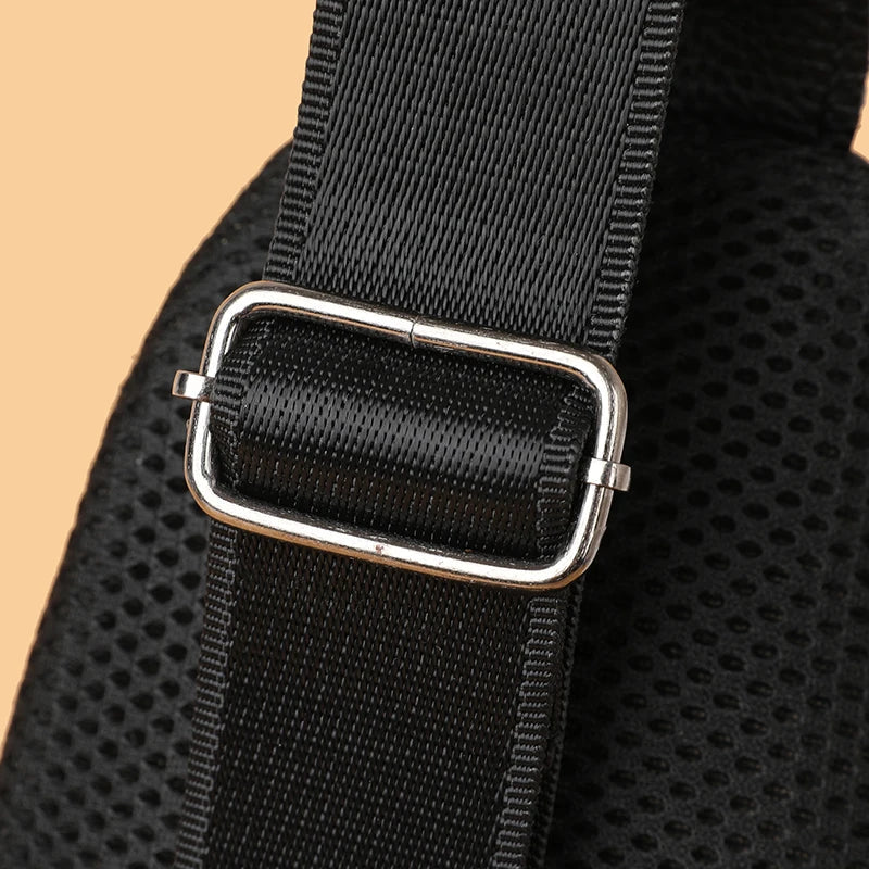 Men’s Genuine Leather Sling Bag – Casual Crossbody Chest Pack-Chest Bags-Classic-Free Shipping Leatheretro
