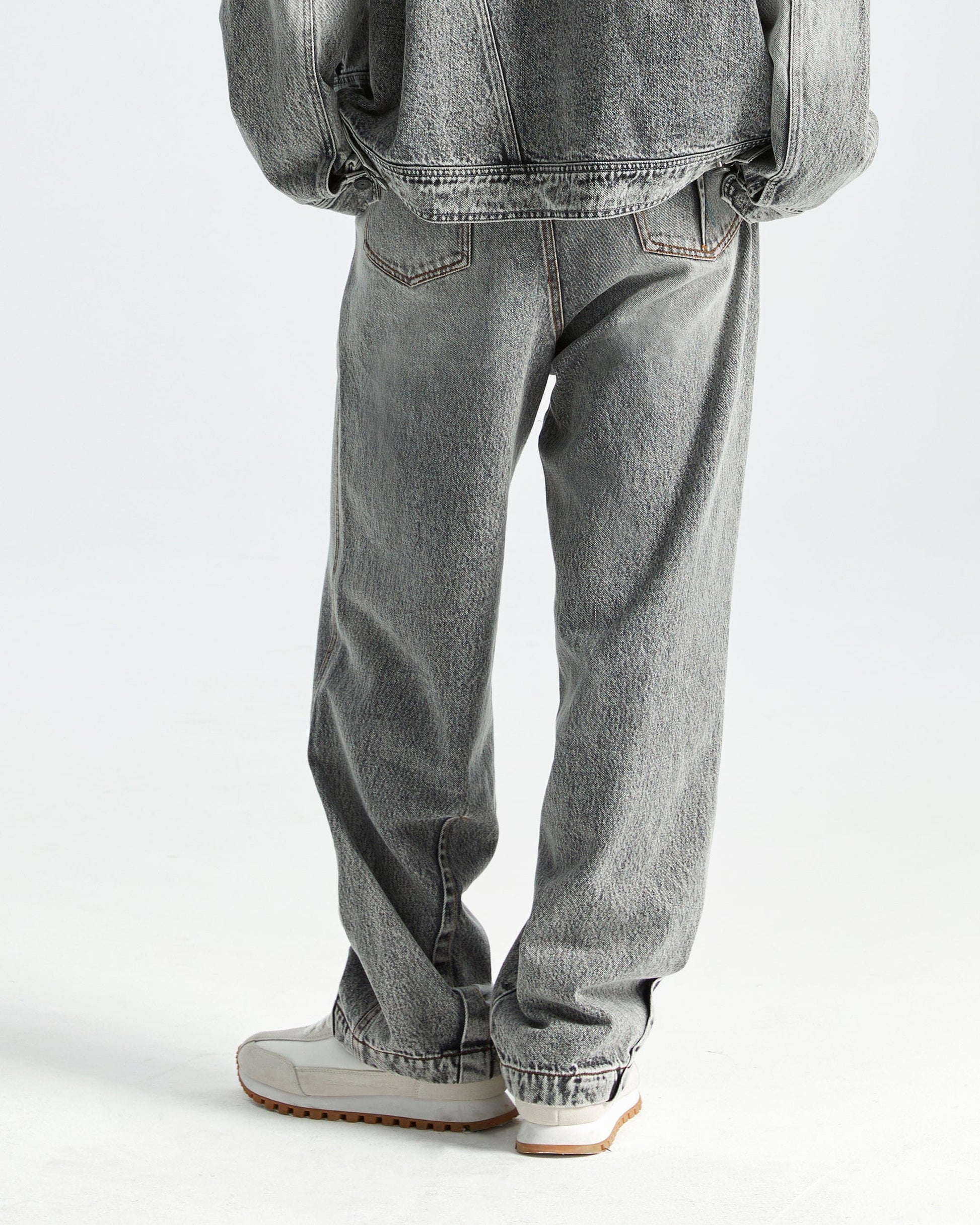 ORGANIC EMOTION Deconstructed Washed Jeans-Jeans-XS-White-Free Shipping Leatheretro