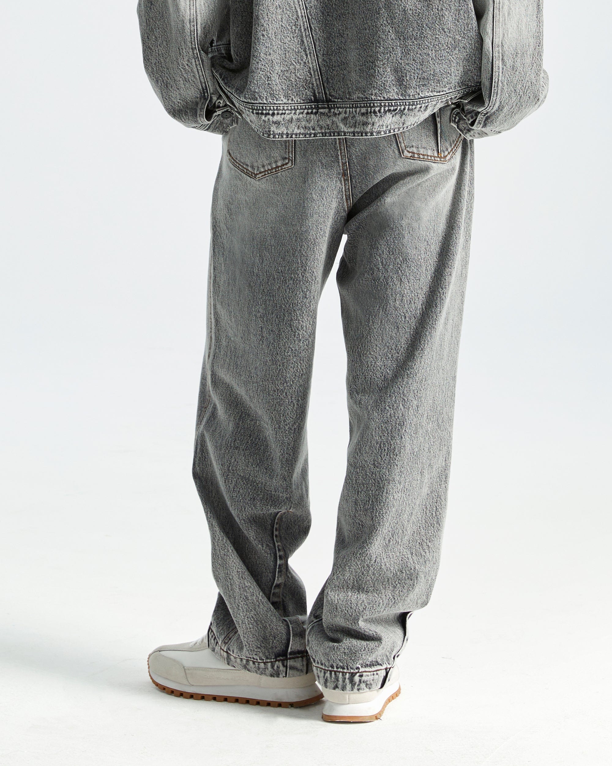 ORGANIC EMOTION Deconstructed Washed Jeans-Jeans-XS-White-Free Shipping Leatheretro