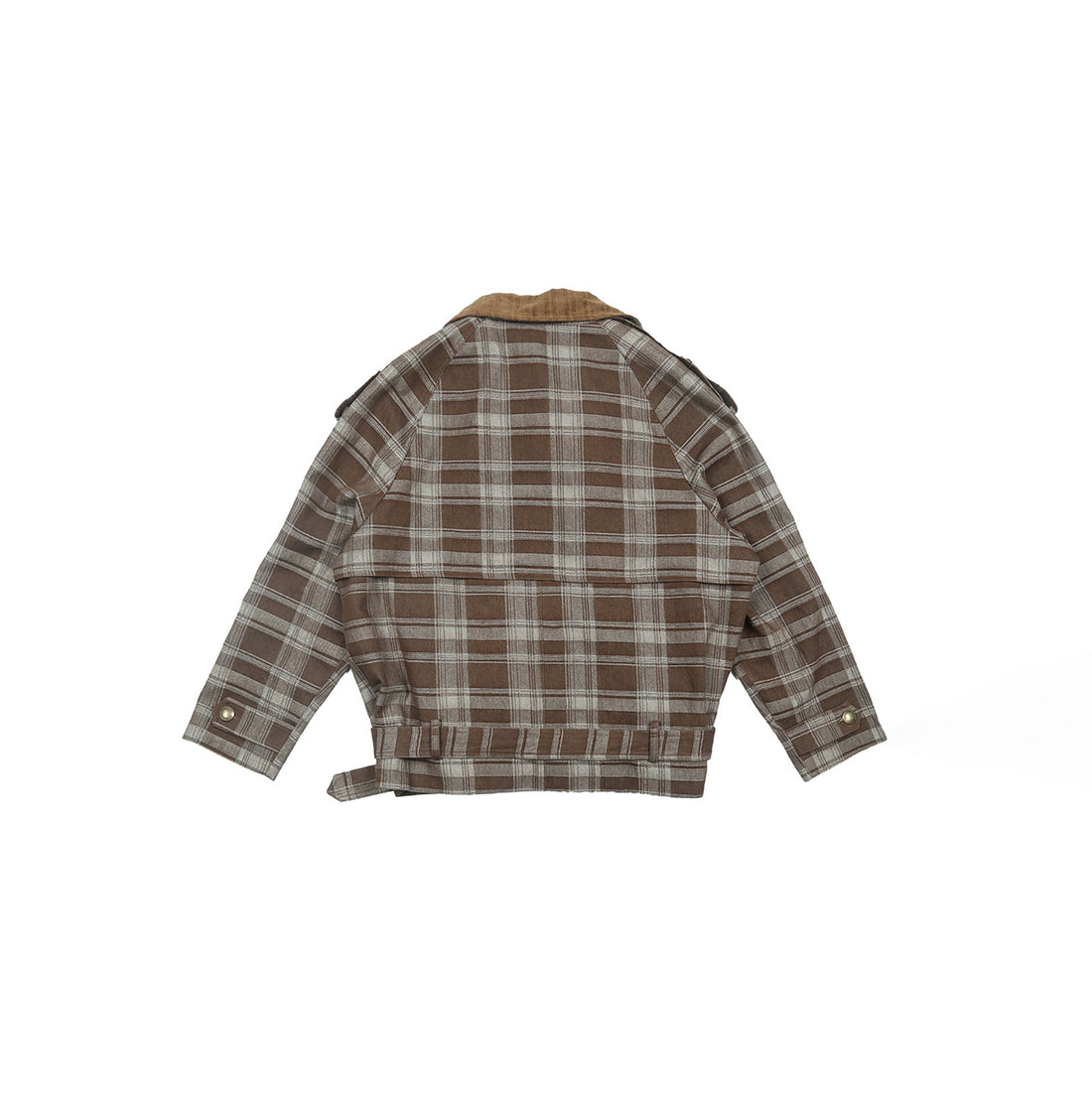 TRECLUB Retro Plaid Double-Breasted Trench Jacket-Jacket-S (Preorder)-Free Shipping Leatheretro