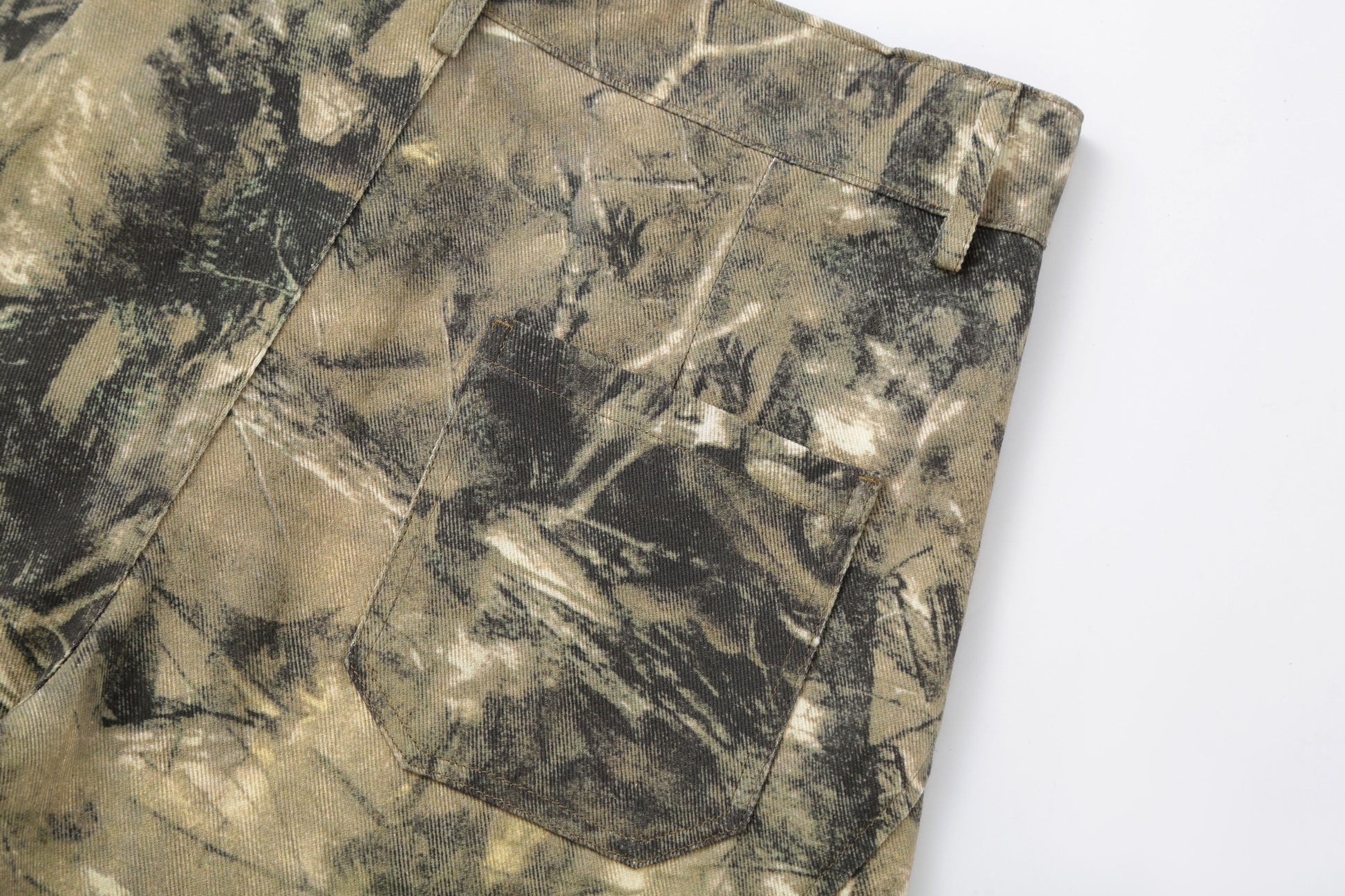 CLP Camo Distressed Panel Cargo Pants-Pants-M-Free Shipping Leatheretro