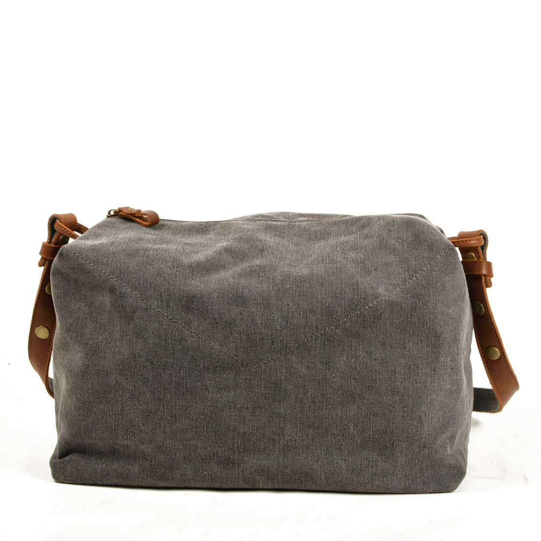 Unisex Canvas Crossbody Bag – Vintage & Minimalist Messenger Bag for Men & Women-khaki-Free Shipping Leatheretro
