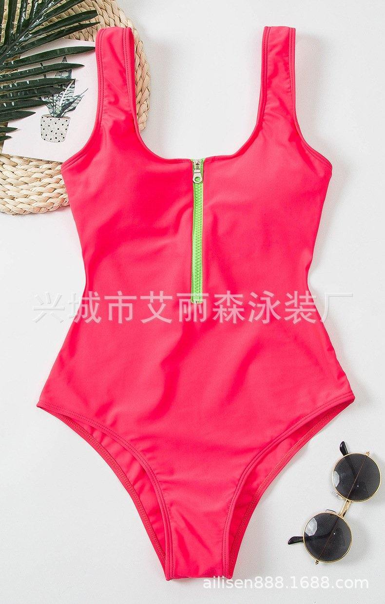 One Piece Summer Beach Swimsuits-Women Swimwear-23-S-Free Shipping Leatheretro