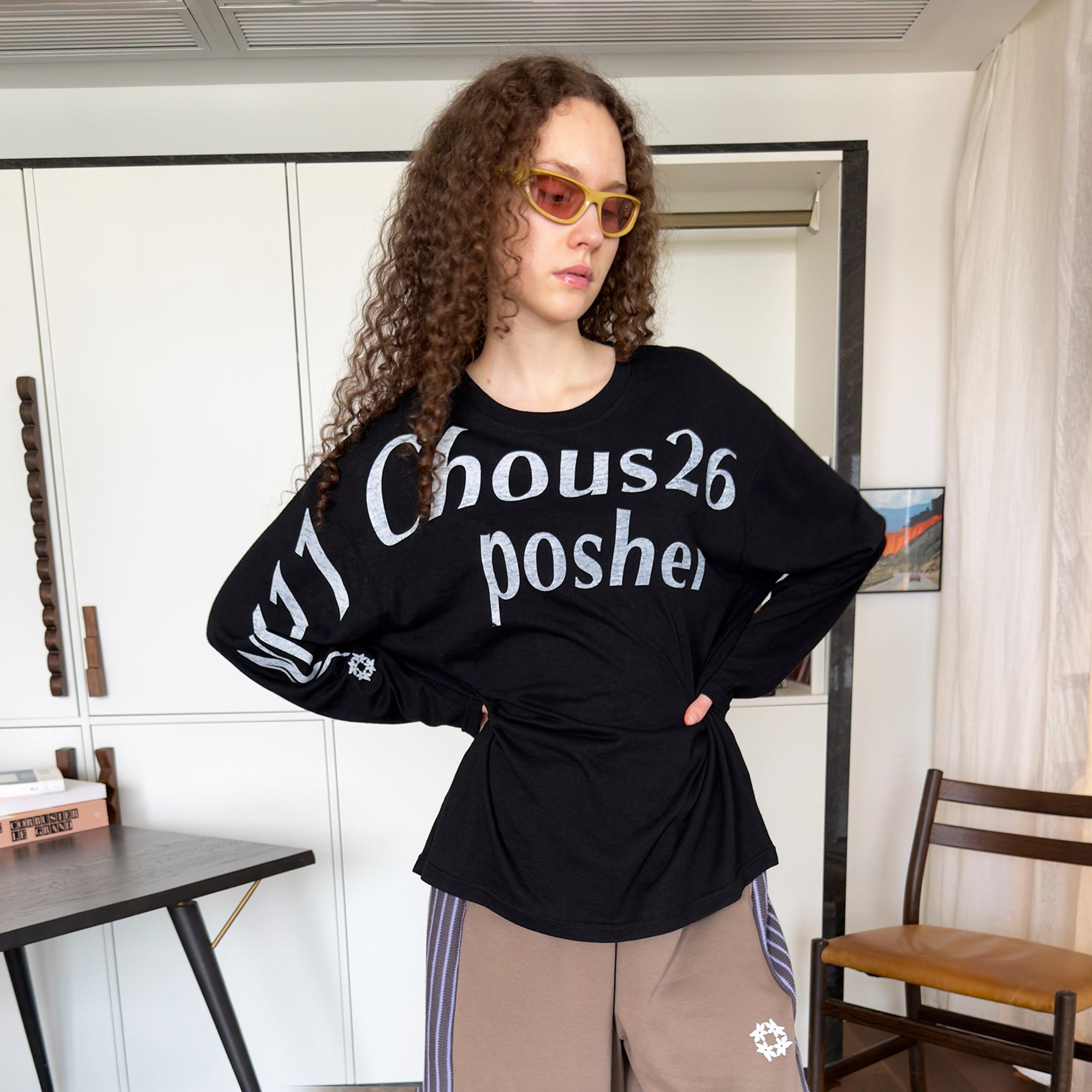 MIICHOUS UV-Protect Graphic Long-Sleeve Tee-L/S Tee-S (Preorder)-Blue-Free Shipping Leatheretro