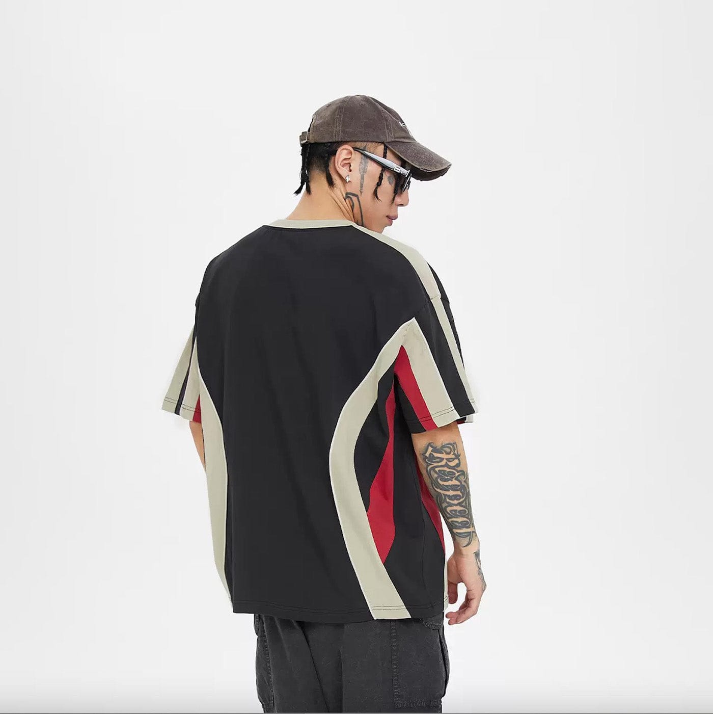 F2CE Racing Deconstructed LOGO Jersey-T Shirt-S-Grey-Free Shipping Leatheretro