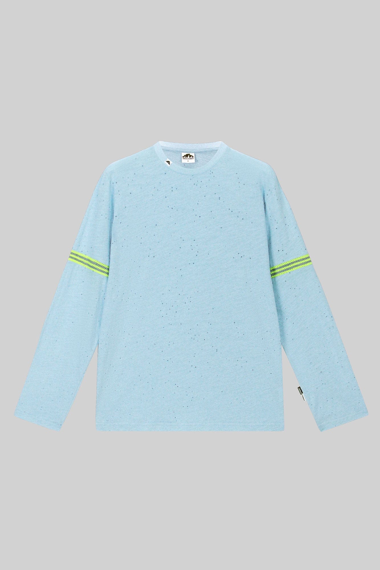 URBAN+FOREST Speckled Reflective Stripe Long-Sleeve Tee-L/S Tee-XS-Multicolor-Free Shipping Leatheretro