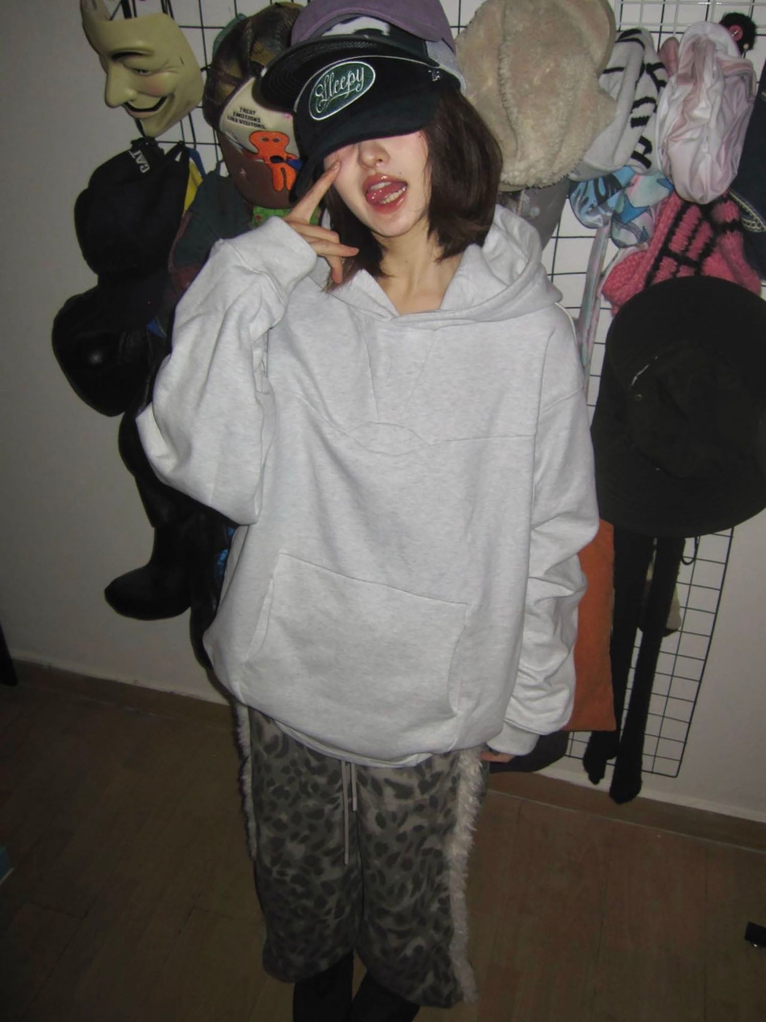 ESAIAS Essential Panel Boxy Hoodie-Hoodie-S-Free Shipping Leatheretro