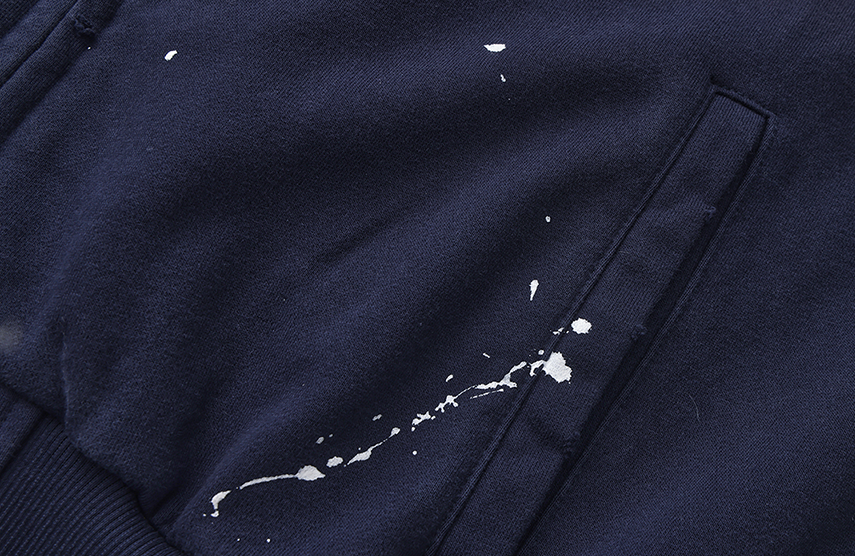 LUUUCAM Paint-Splattered Distressed Zip Hoodie-Jacket-S-Free Shipping Leatheretro