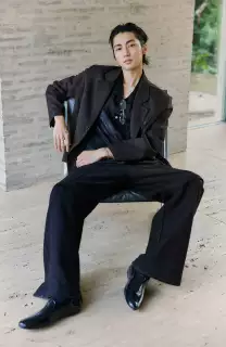 ALVNG AR ANTS Asymmetrical Hem Wool-Blend Blazer-Jacket-S-Free Shipping Leatheretro