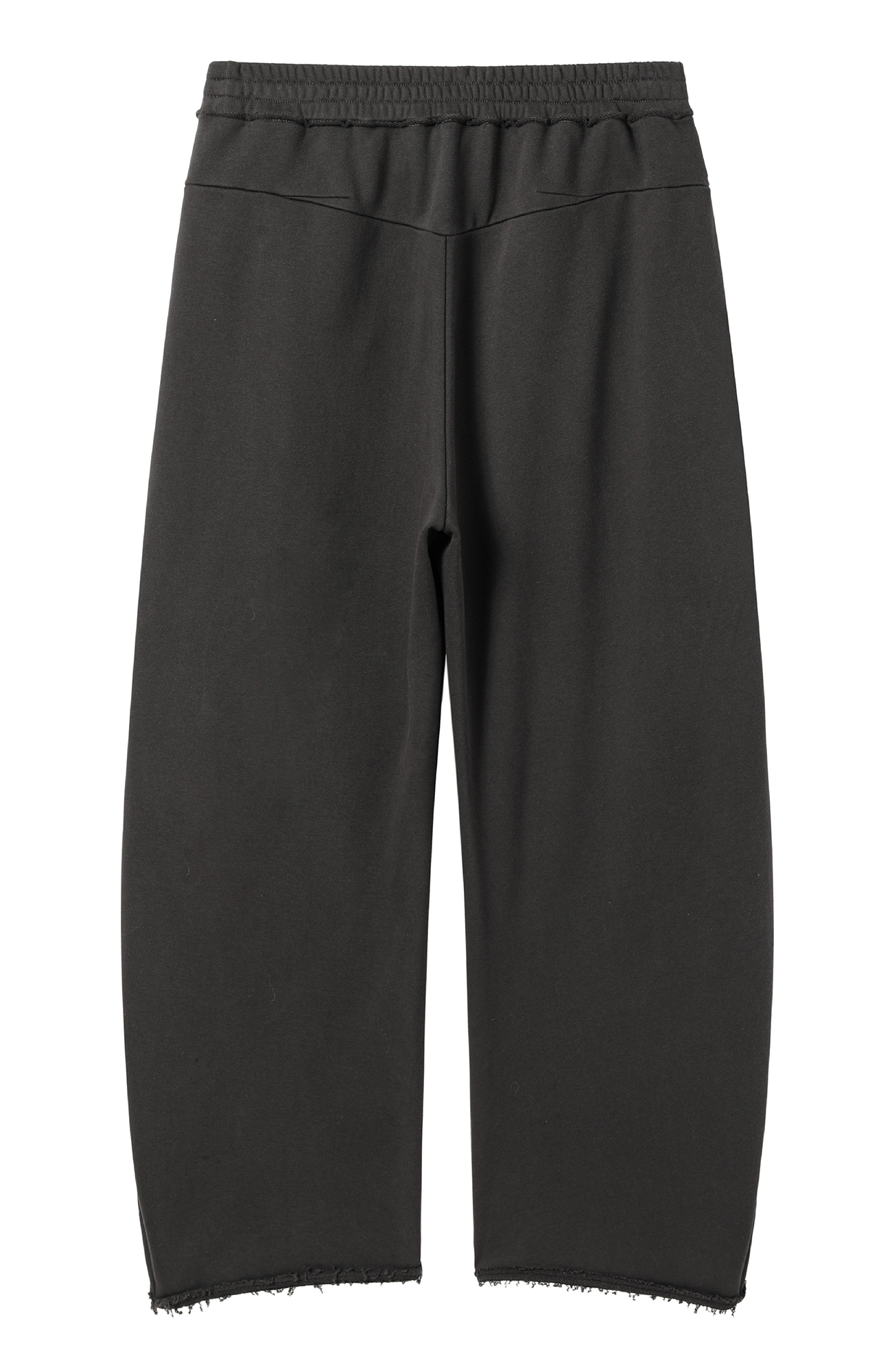 ALVNG AR ANTS Curved-Leg Pleated Raw-Hem Sweatpants-Pants-S-Free Shipping Leatheretro