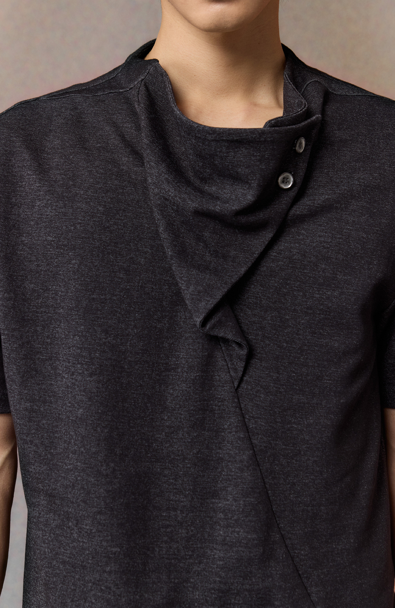 ALVNG AR ANTS Convertible Cowl-Neck Tee-T Shirt-S-Free Shipping Leatheretro