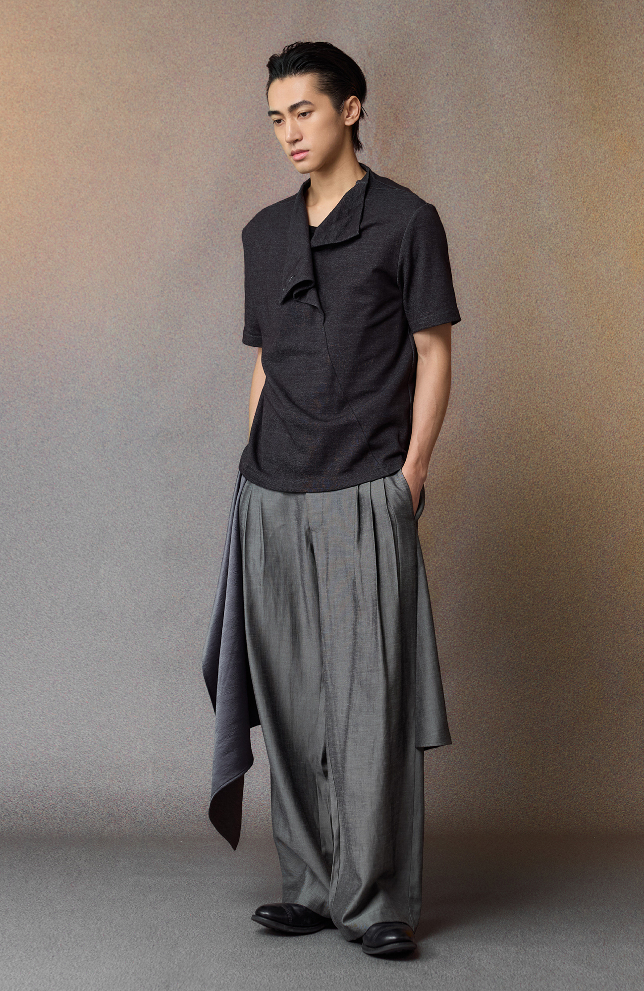 ALVNG AR ANTS Convertible Cowl-Neck Tee-T Shirt-S-Free Shipping Leatheretro