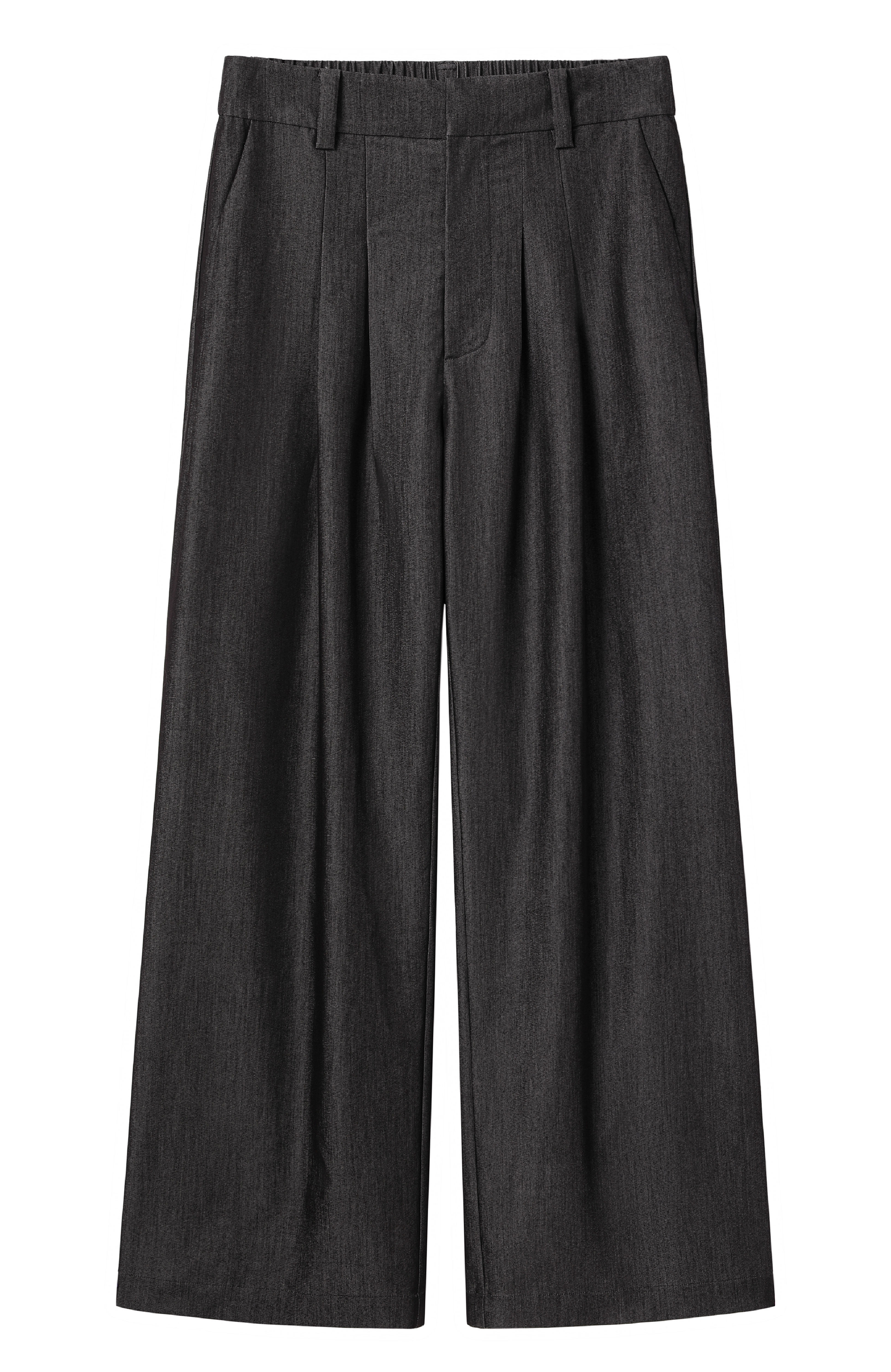 ALVNG AR ANTS Multi-Pleat Straight-Leg Trousers-Pants-XS (Preorder)-Black-Free Shipping Leatheretro