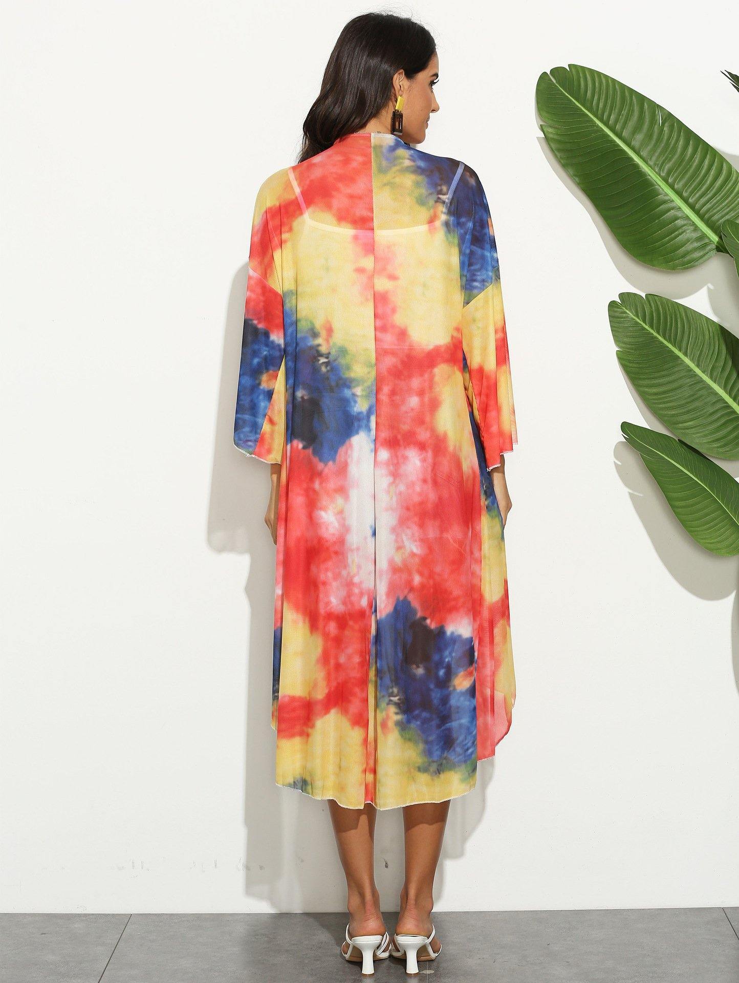 Women Summer Irregular Long Cover Ups-The same as picture-One Size-Free Shipping Leatheretro