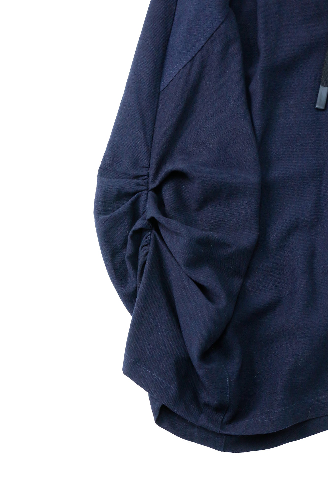 RELABEL Tencel-Acetate Ruched Oversized Shorts-Shorts-XS-Navy-Free Shipping Leatheretro